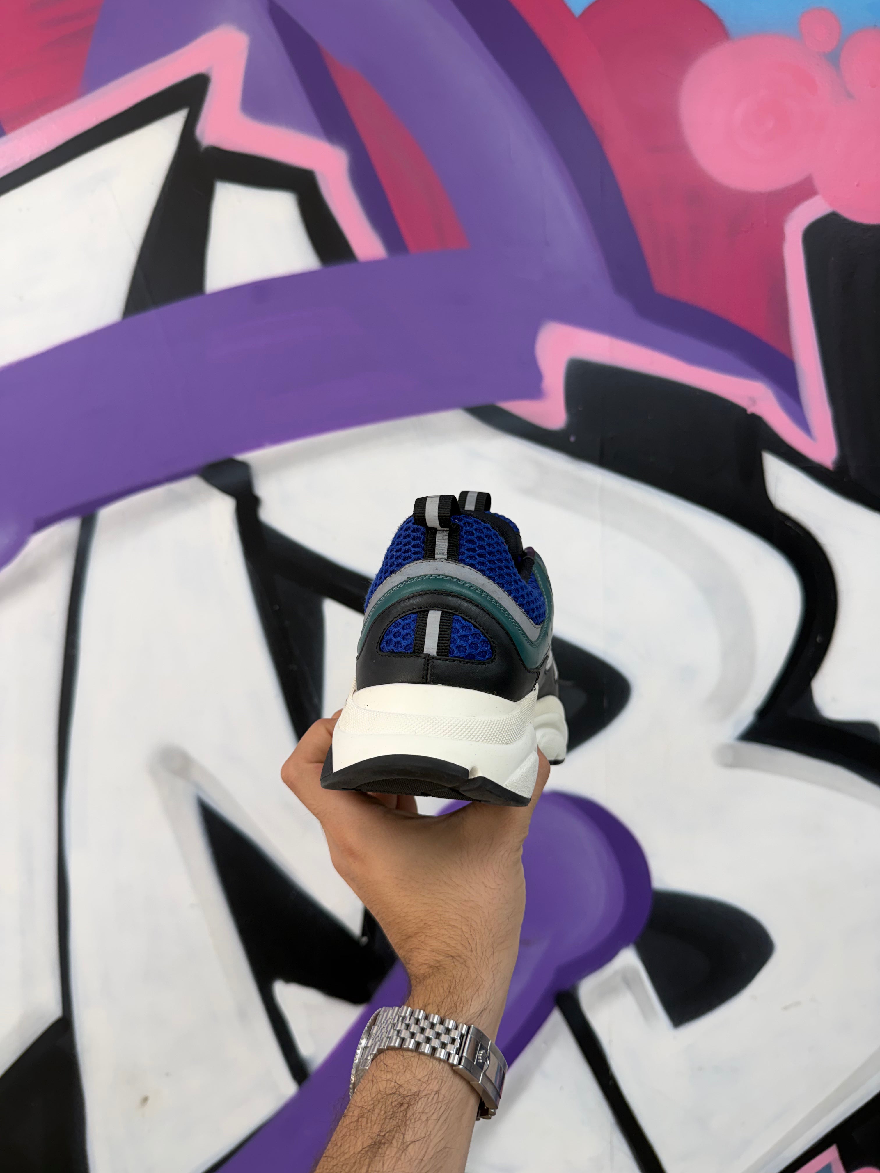 Dior Navy Green B22 Sneakers