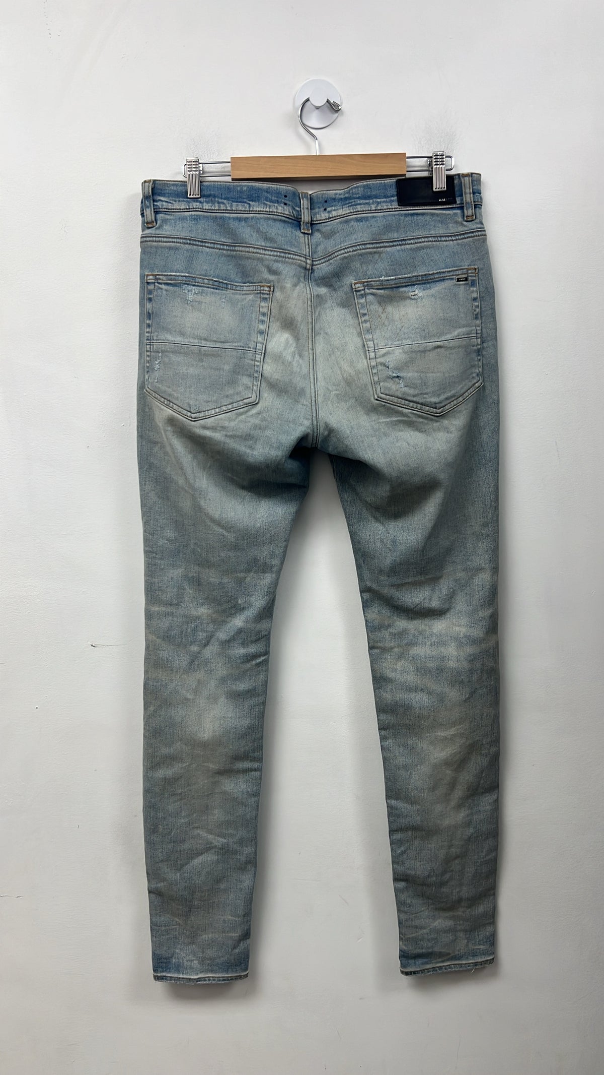 Amiri Light Wash Ripped Jeans