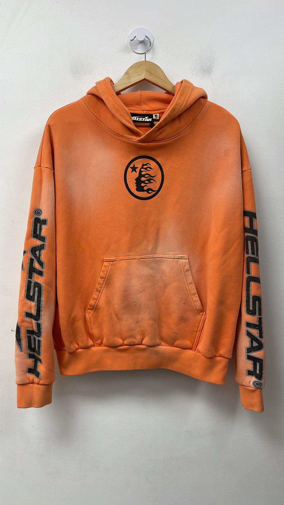 Hellstar Orange Flames Hoodie