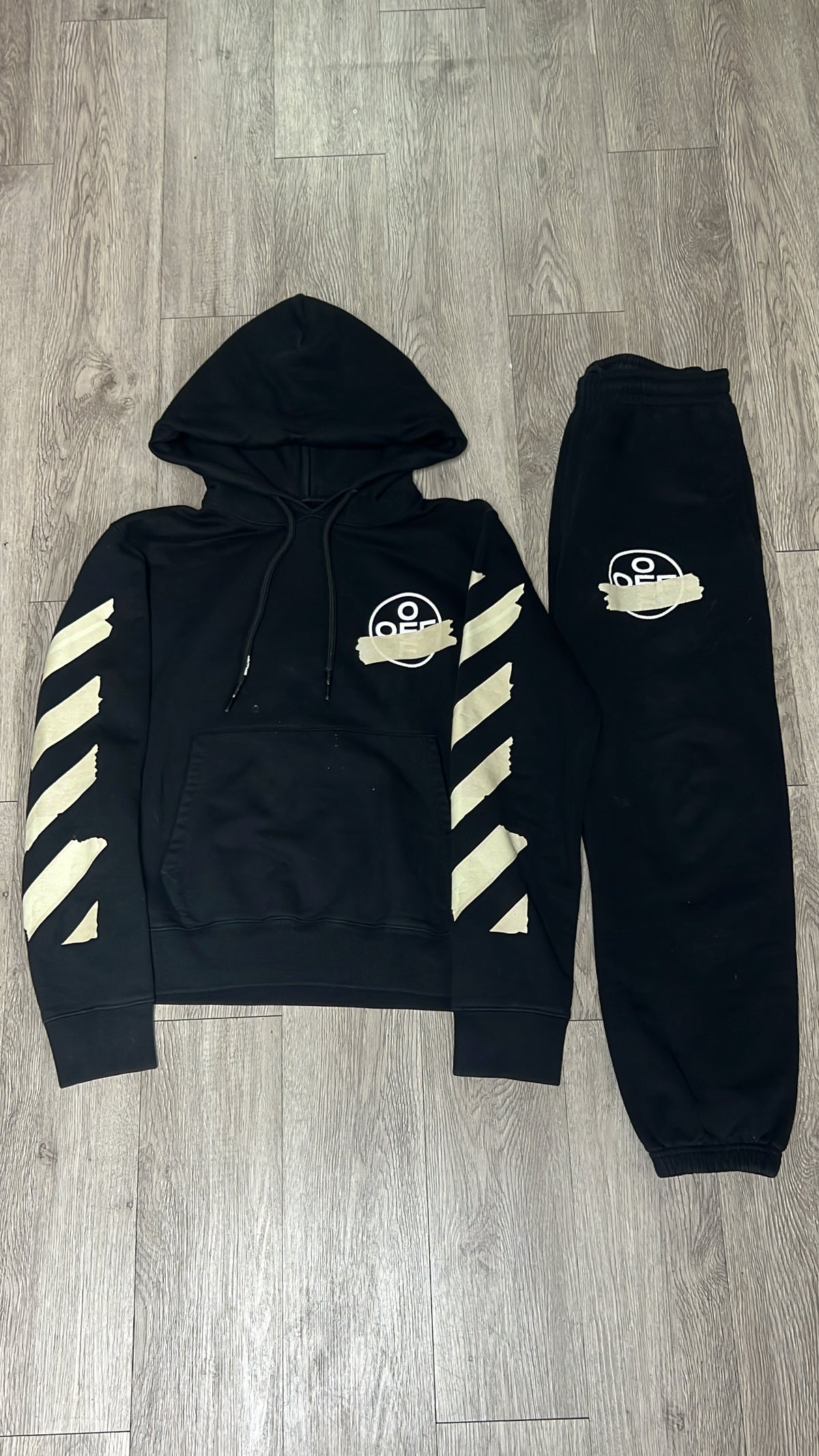 Off White Black Cream Sweatsuit