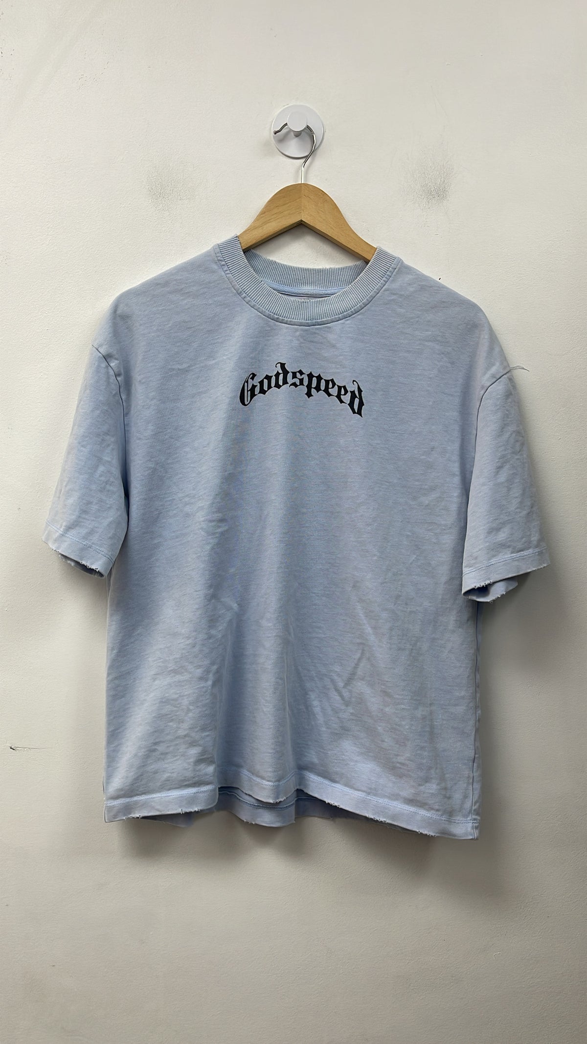 Godspeed Baby Blue Skull Rose Tee