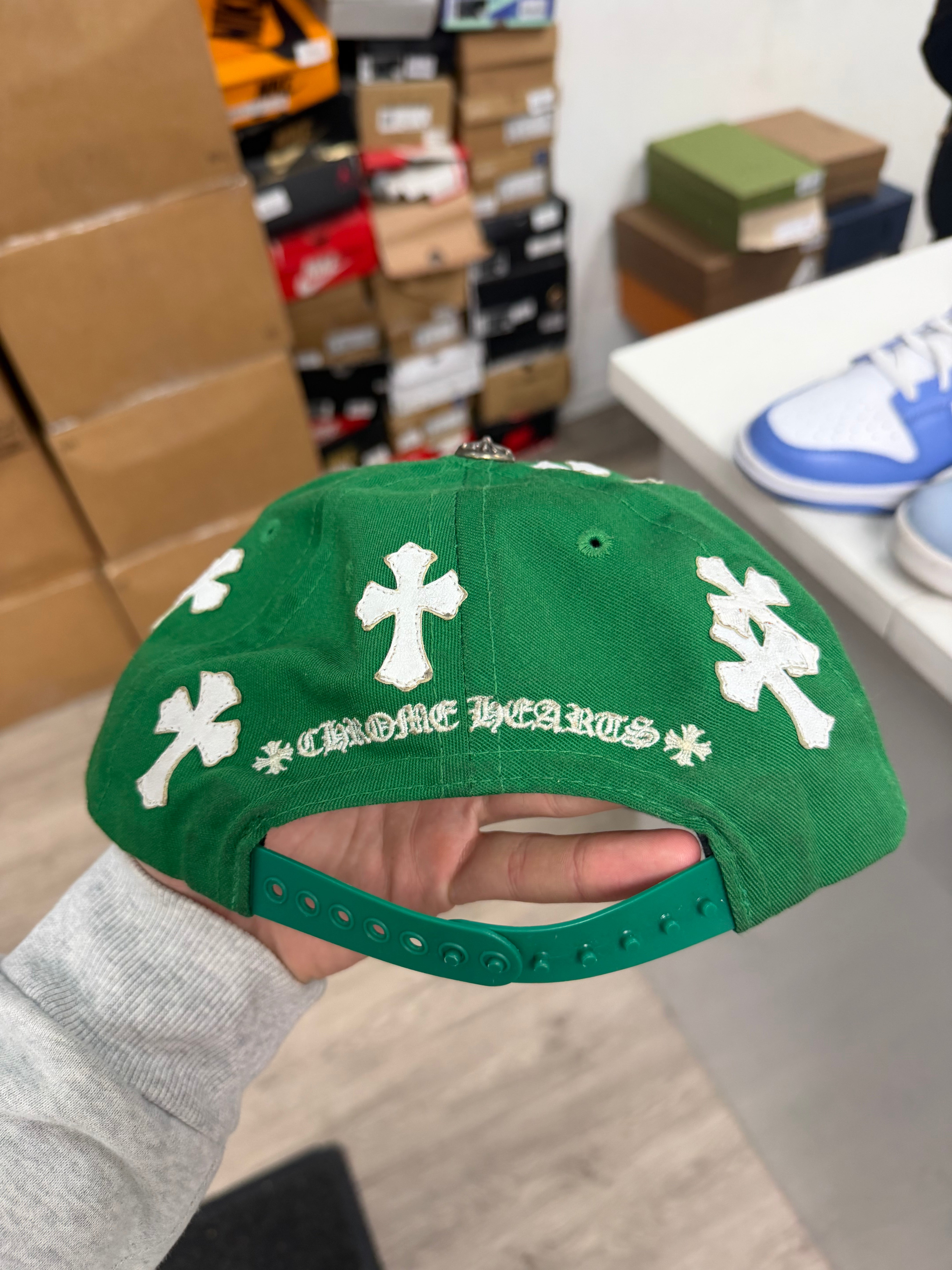 Chrome Hearts Green White Patch Trucker Hat