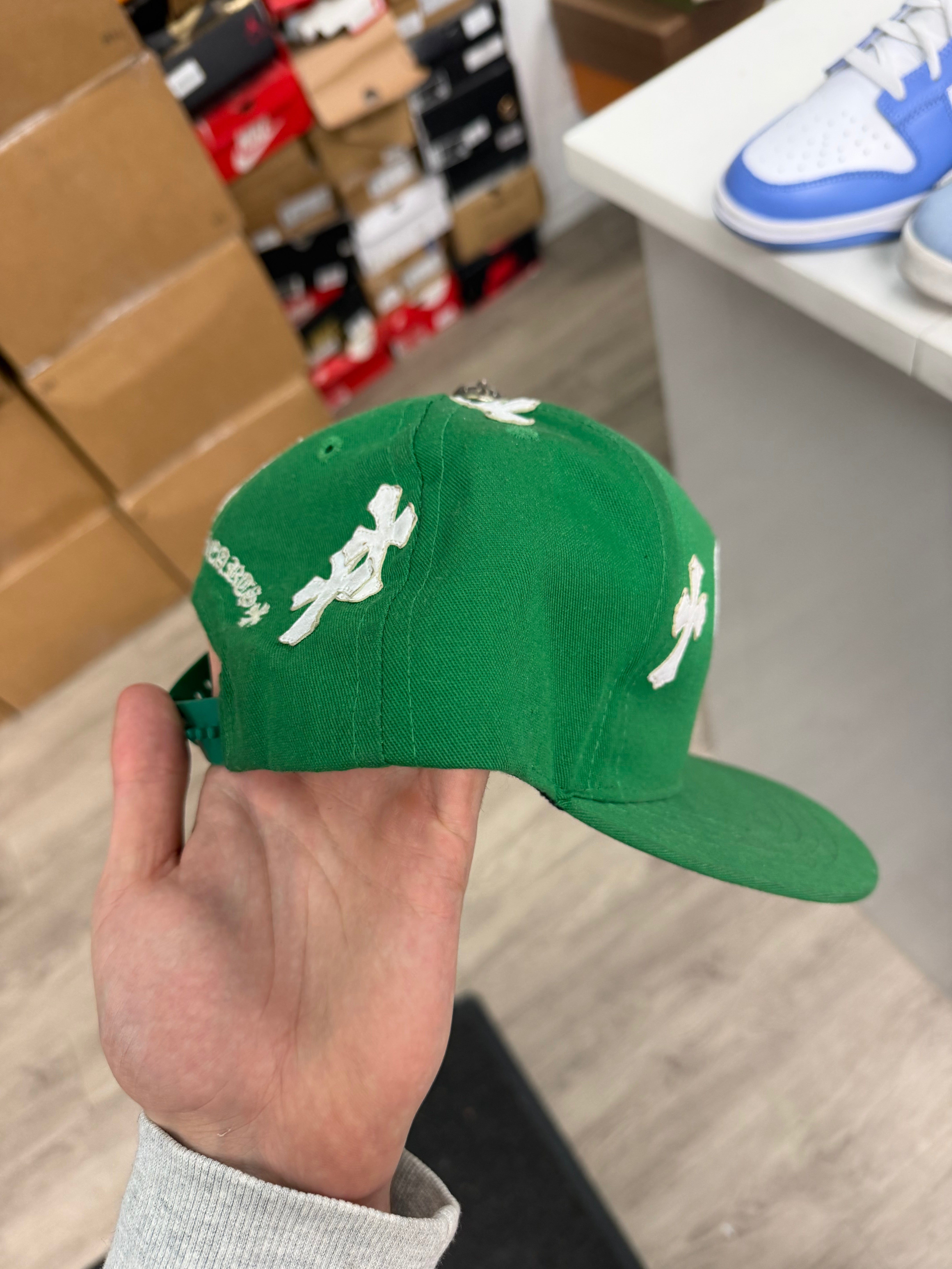 Chrome Hearts Green White Patch Trucker Hat