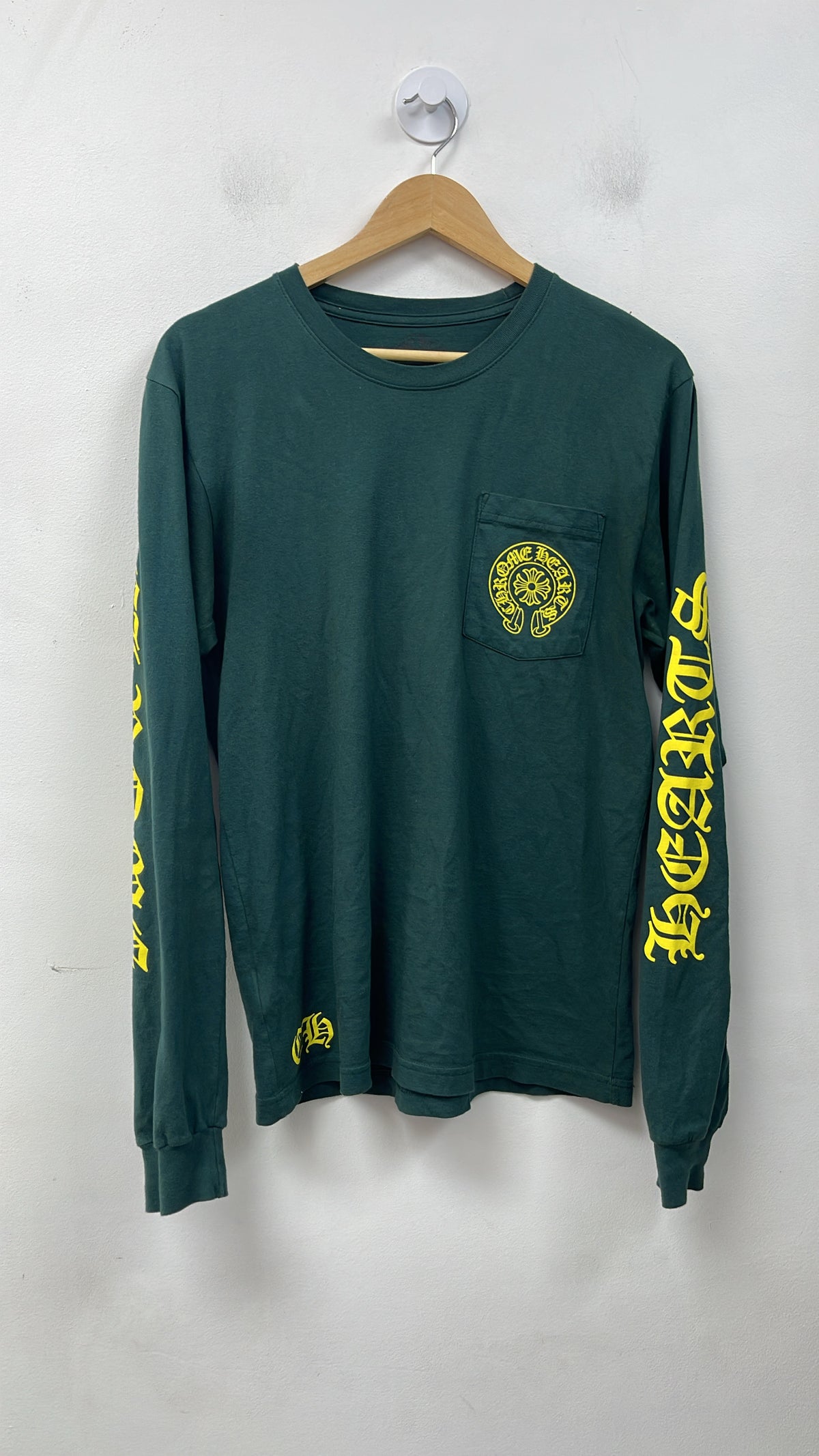 Chrome Hearts Green Yellow Horseshoe Long Sleeve