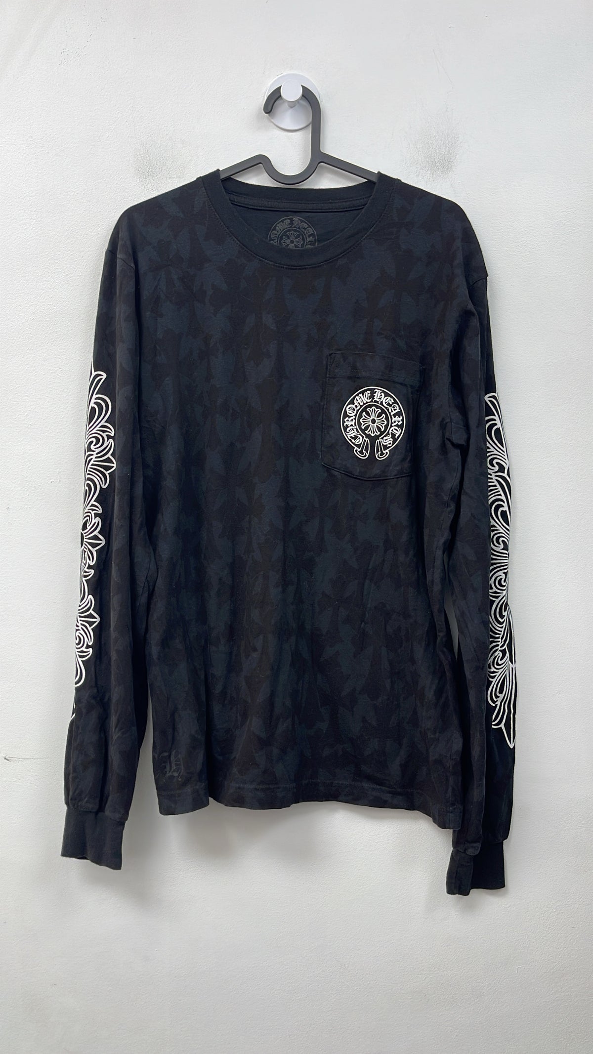 Chrome Hearts Tonal Monogram Sroll Logo Long Sleeve