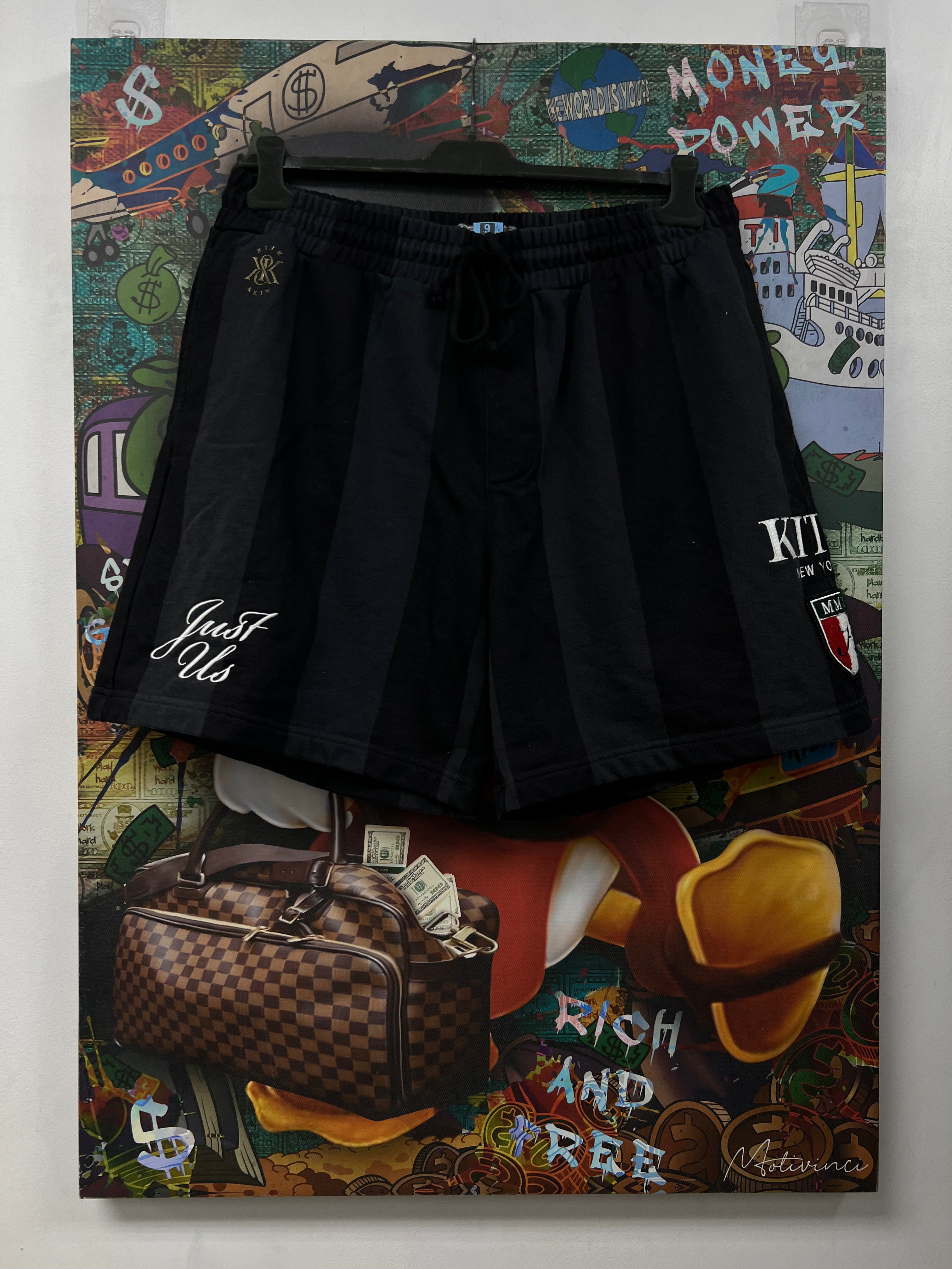 Kith Black Striped Just Us Shorts