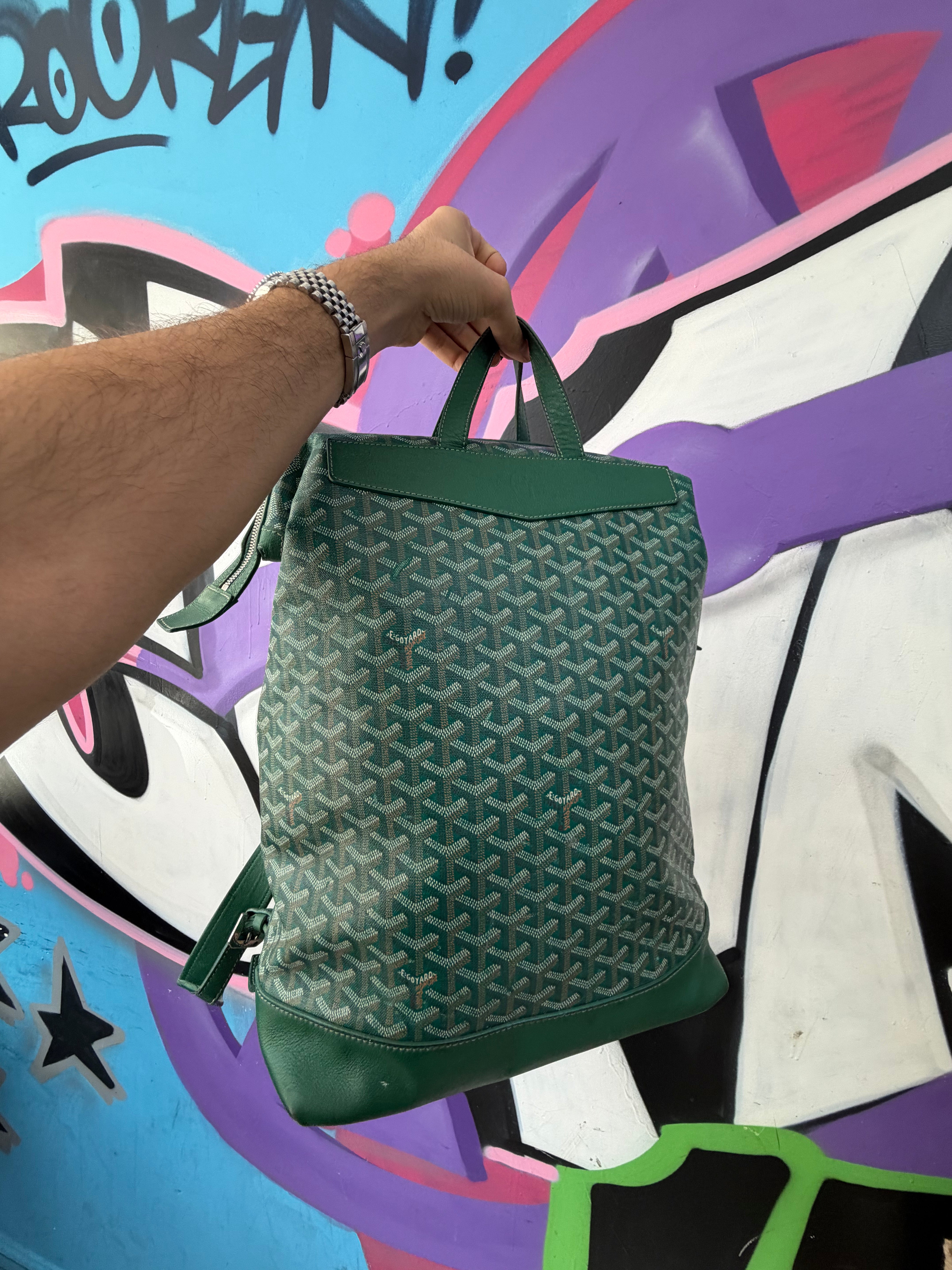 Goyard Green Cisalpin Backpack