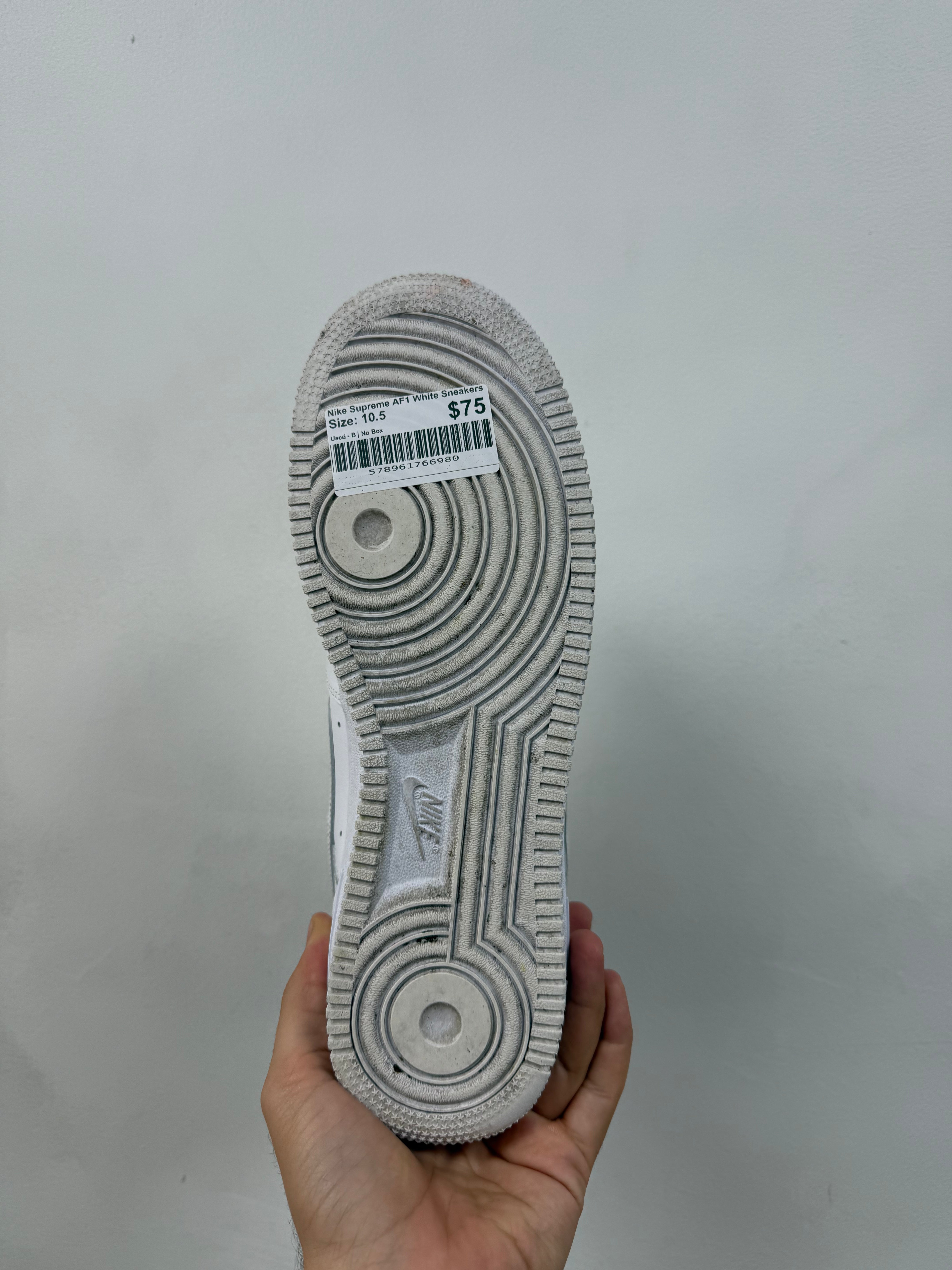 Nike Supreme AF1 White Sneakers