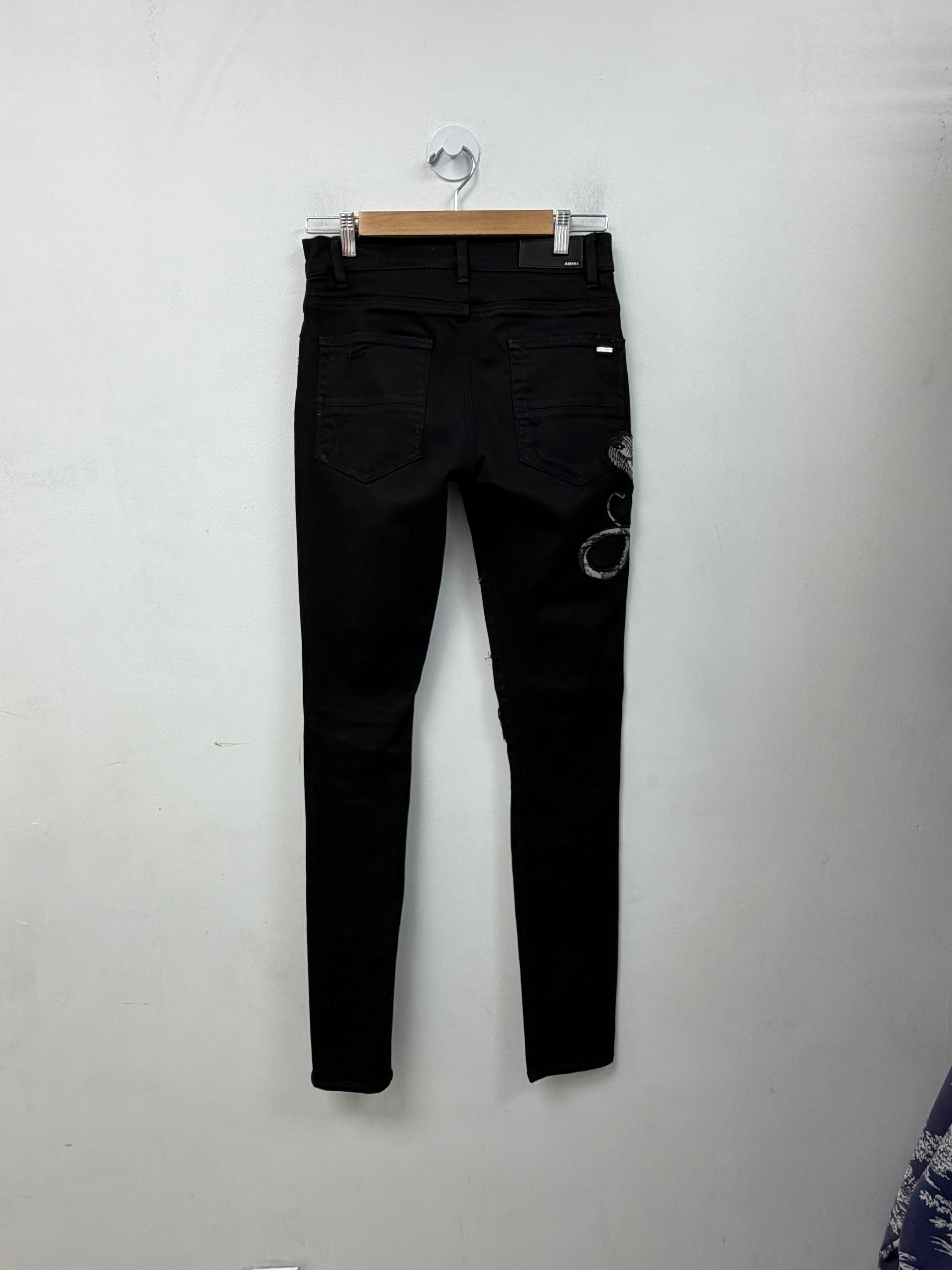 Amiri Black Cobra Jeans