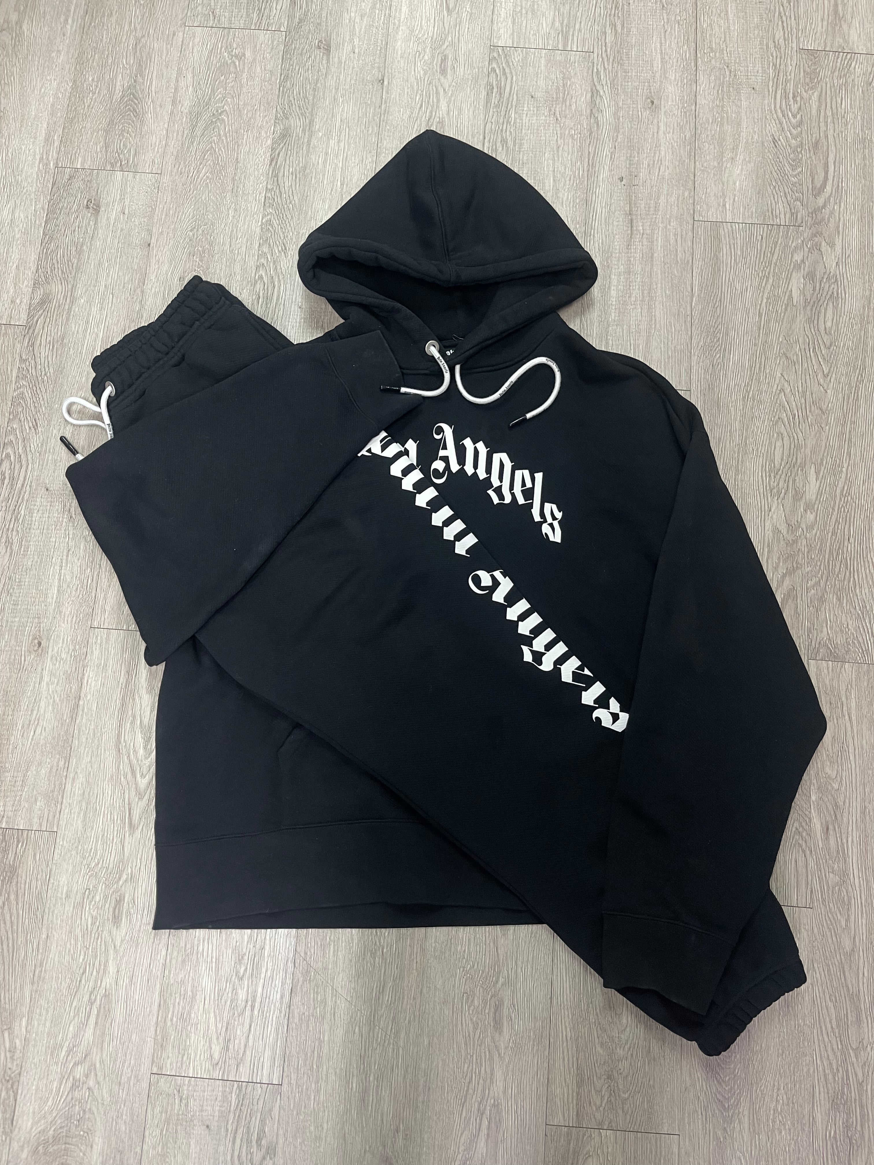 Palm Angels Black White Logo Sweatsuit