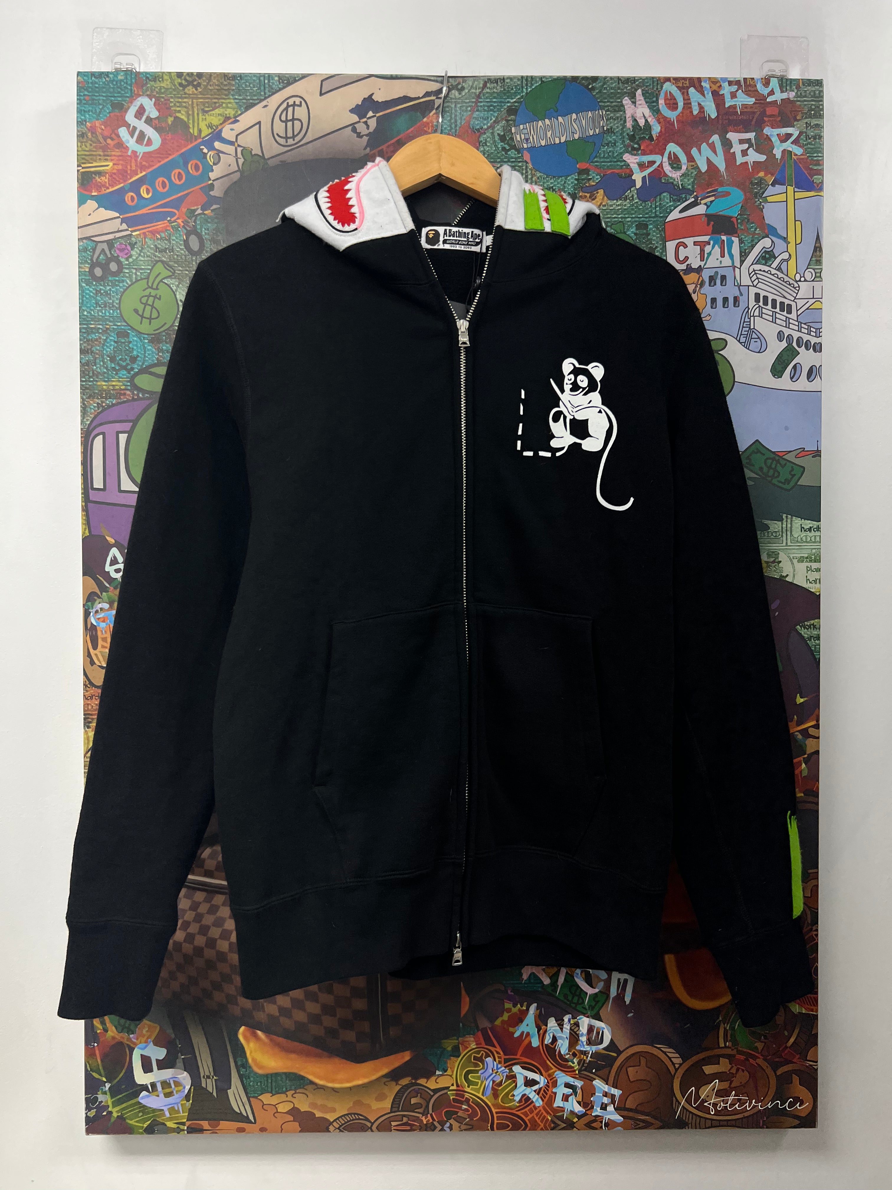 BAPE Black White Panda Zip Up