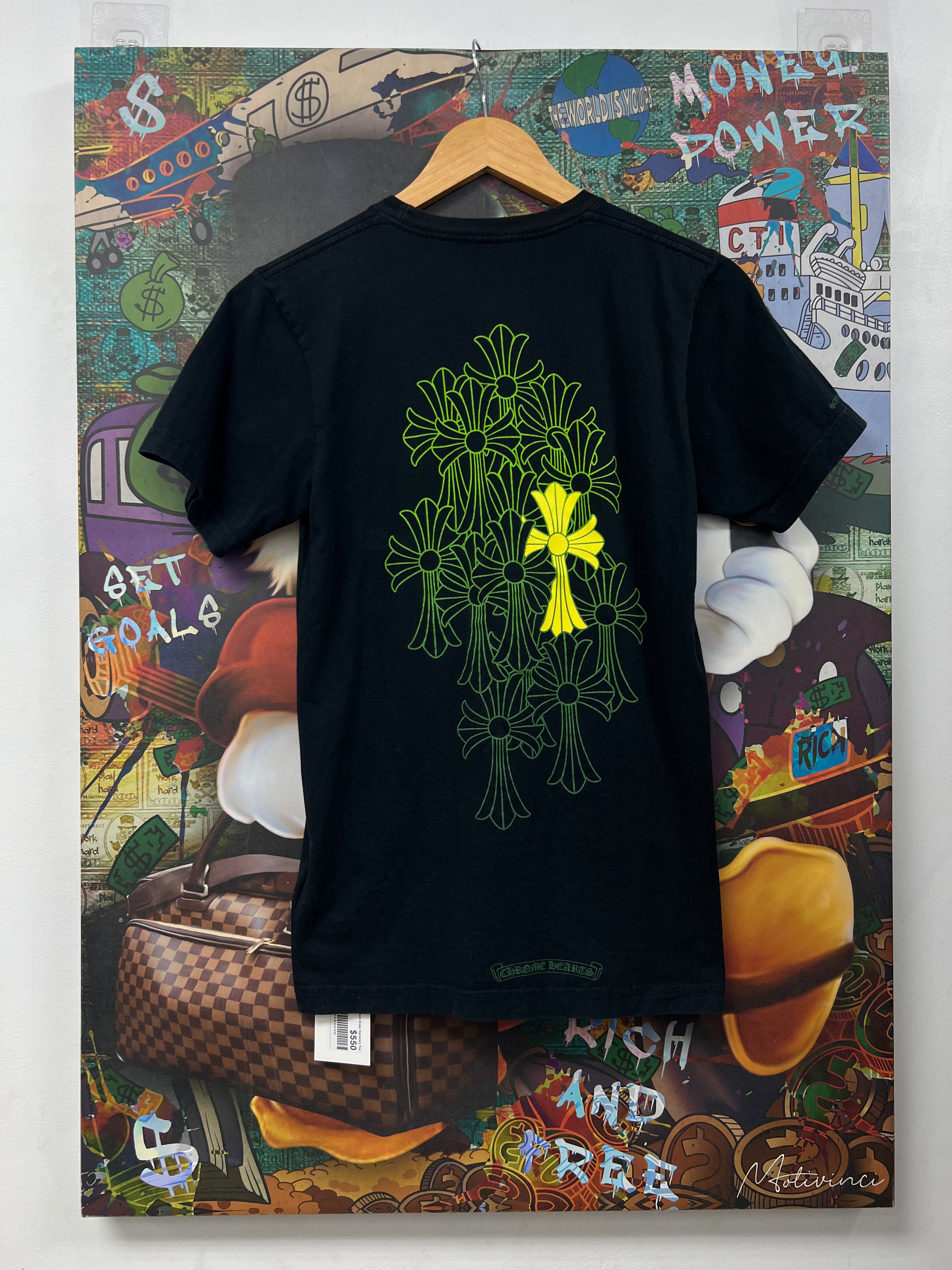 Chrome Hearts Black Green Cemetery Tee