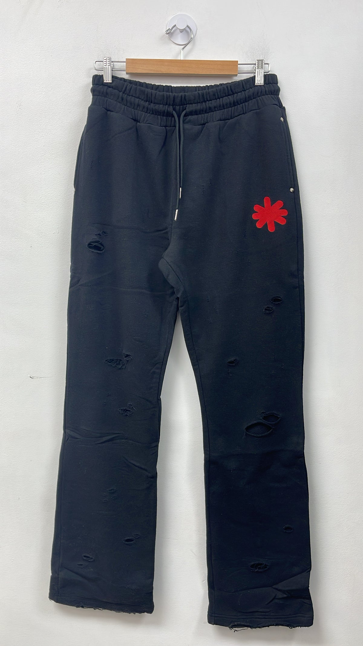 LOSTSHDWS Black Red Double Layer Sweats
