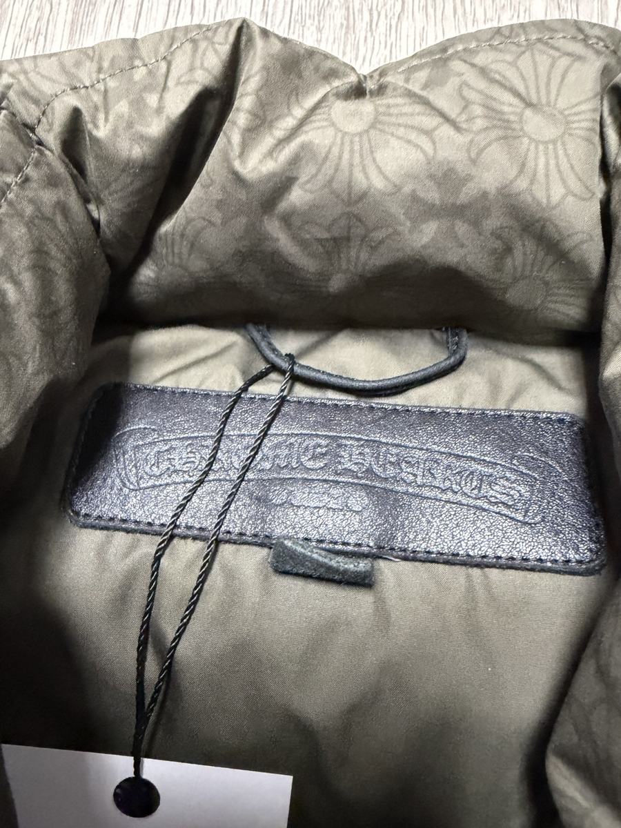 Chrome Hearts Olive Monogram Puffer Jacket