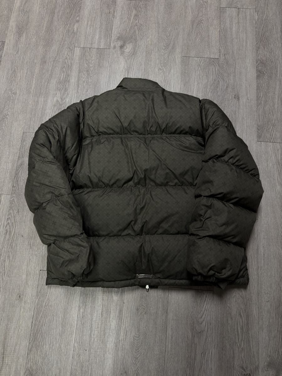 Chrome Hearts Olive Monogram Puffer Jacket