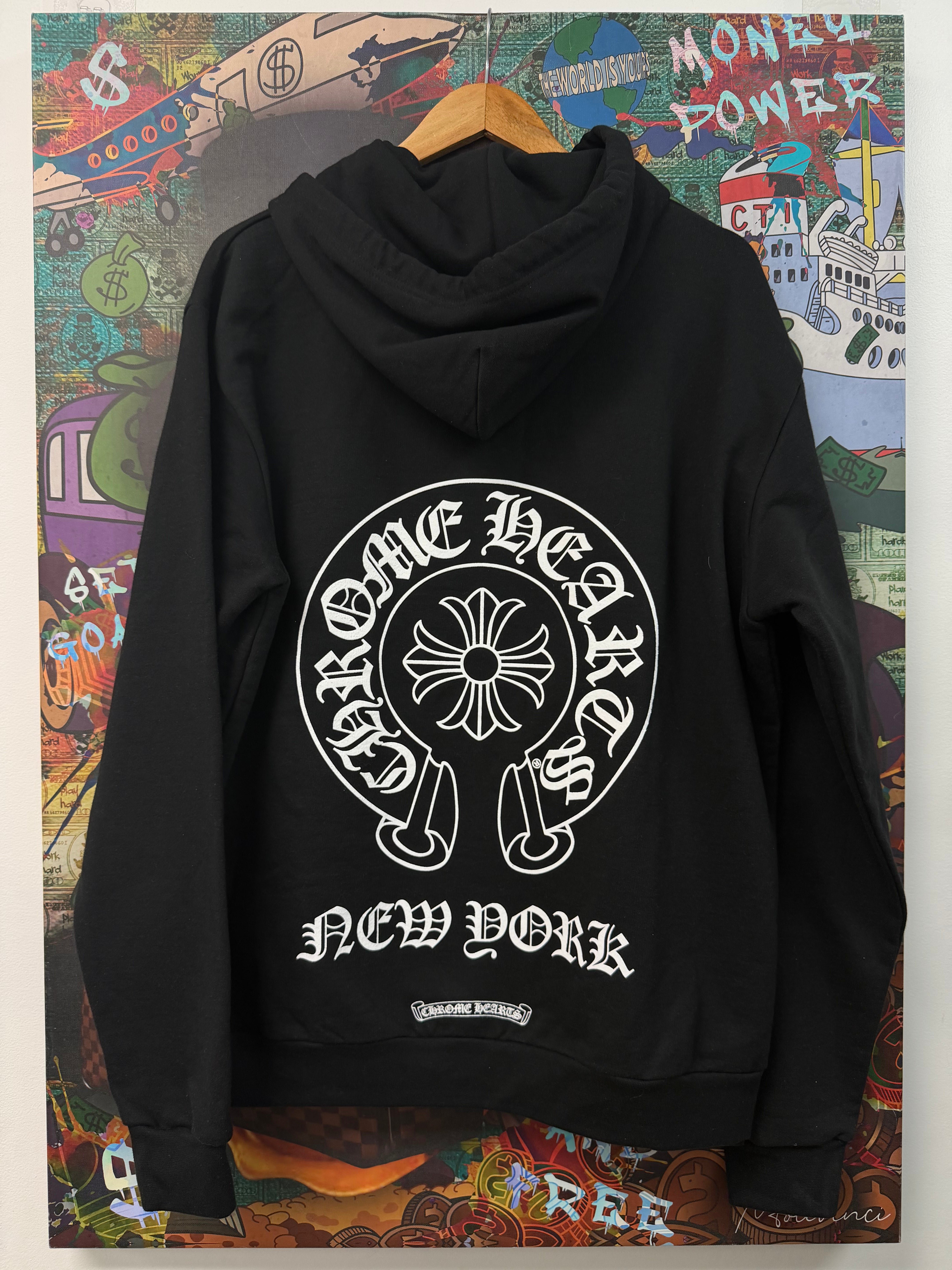 Chrome Hearts Black Horseshoe Miami Hoodie