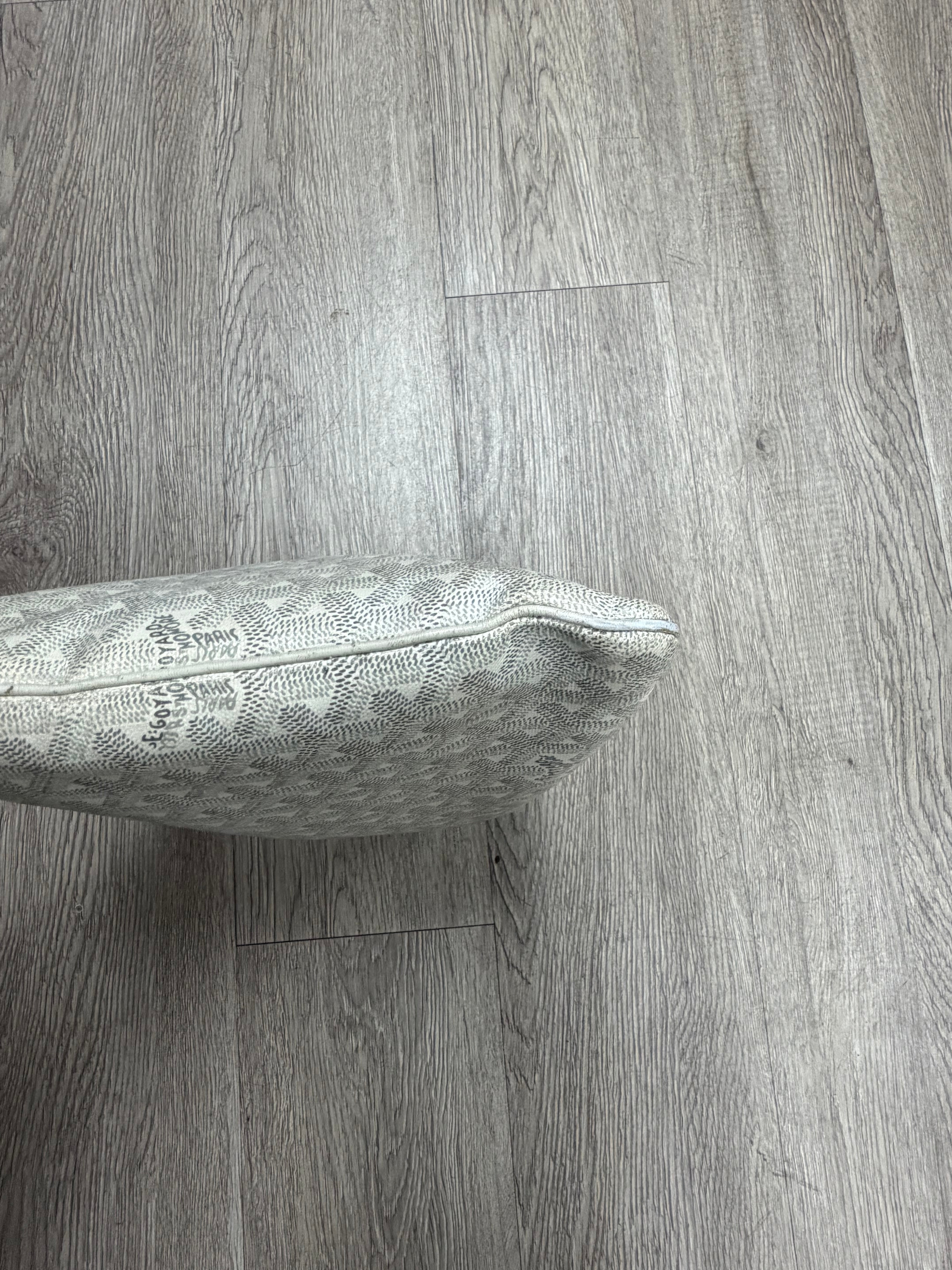 Goyard White Senat (With Lanyard) Bag