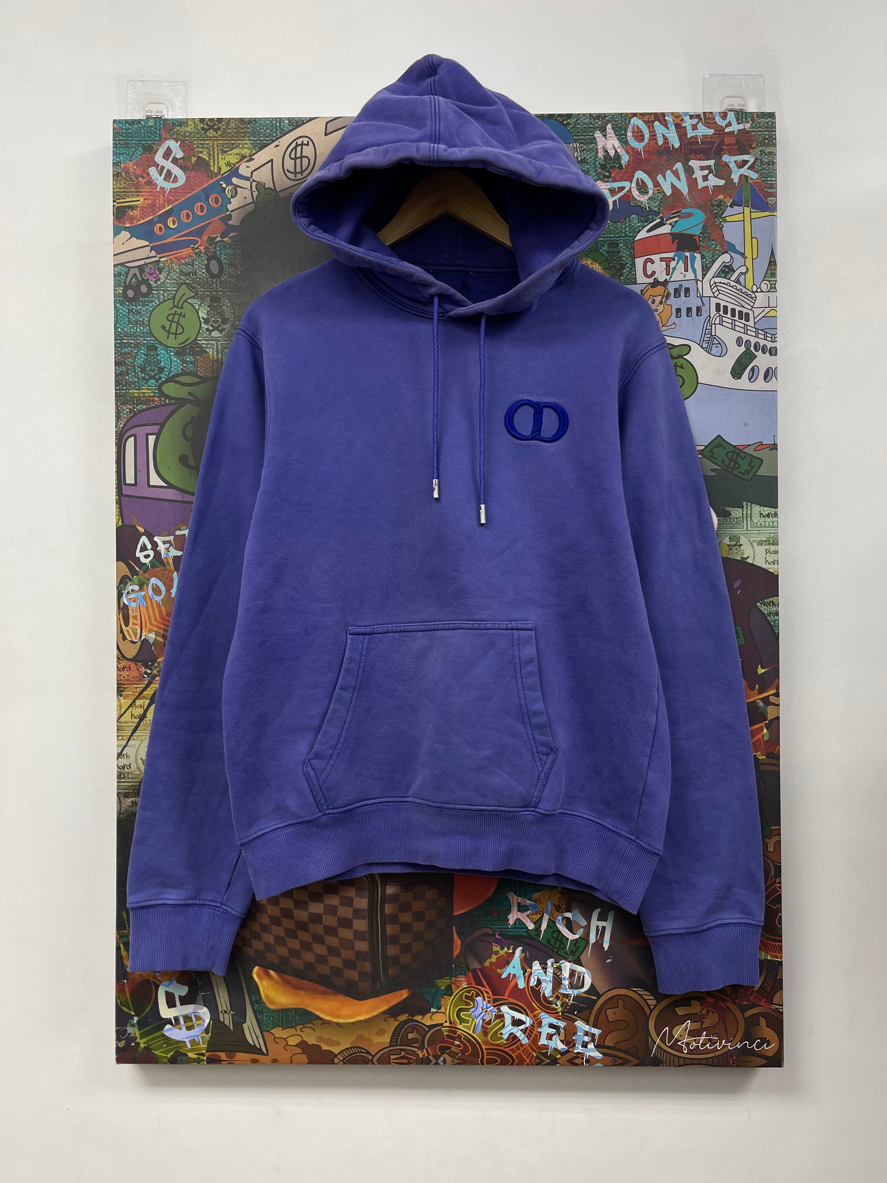 Dior Purple CD Logo Hoodie