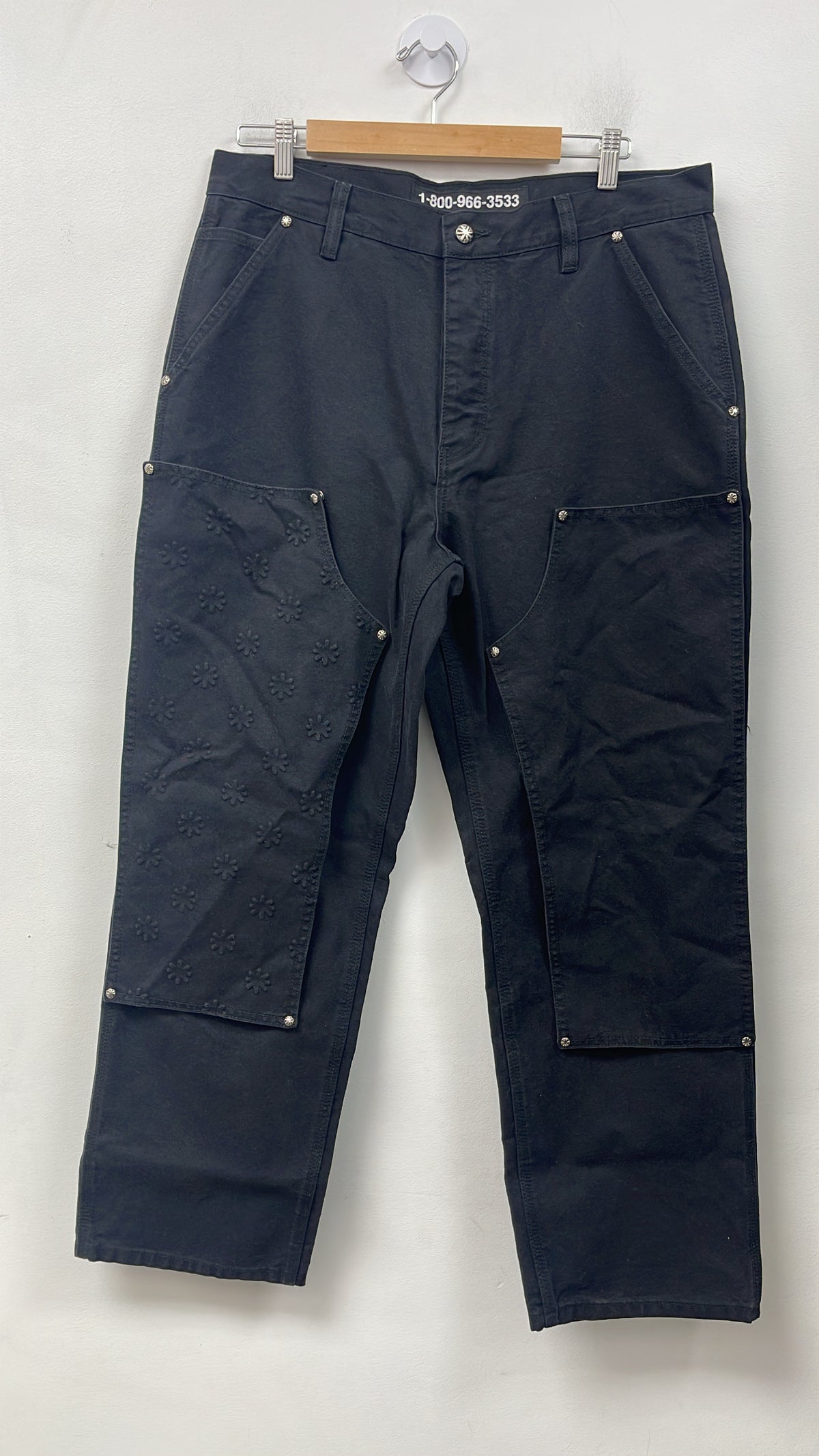 LOSTSHDWS Black Double Knee Jeans
