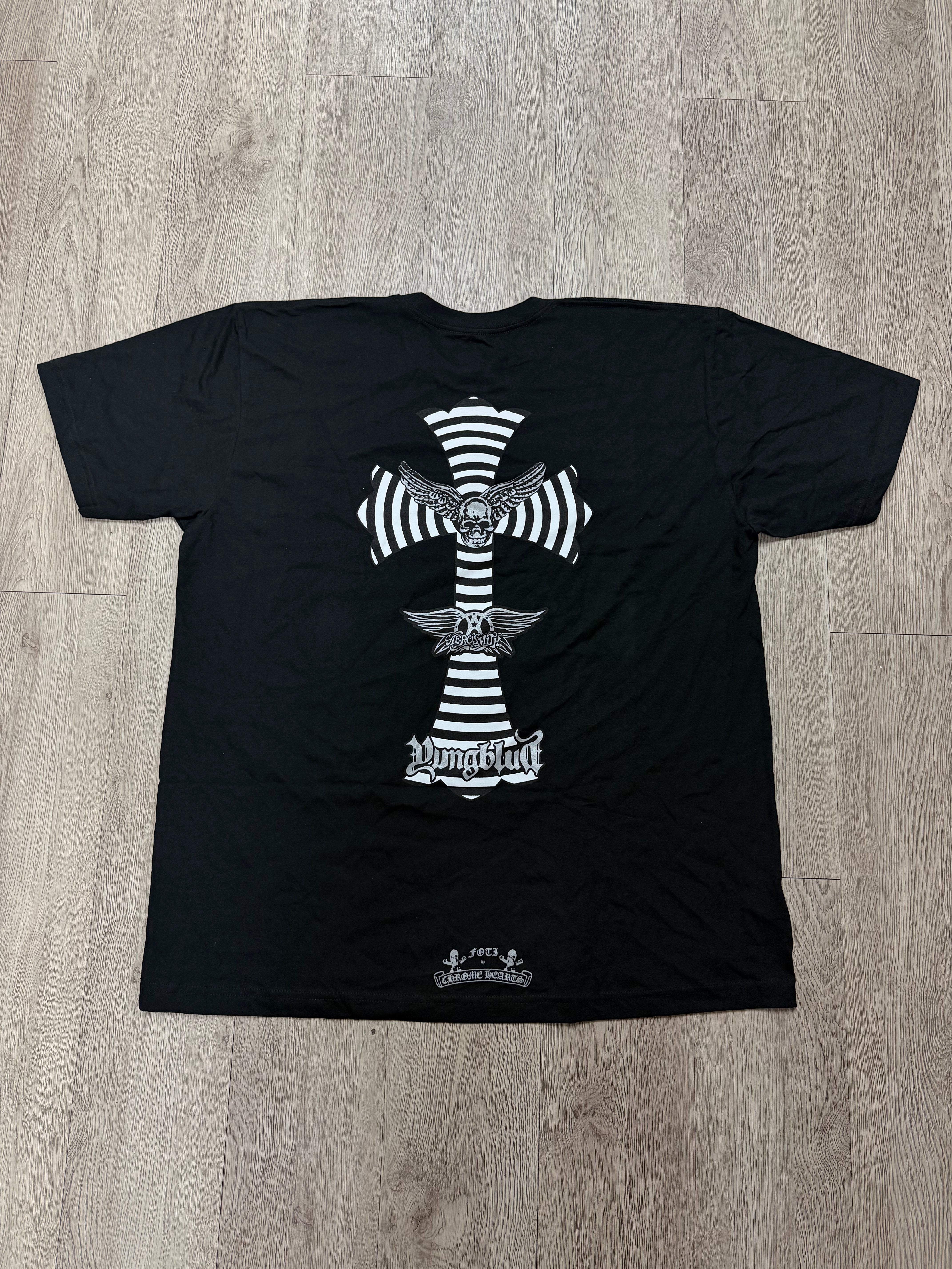 Chrome Hearts Black Aerosmith Tee