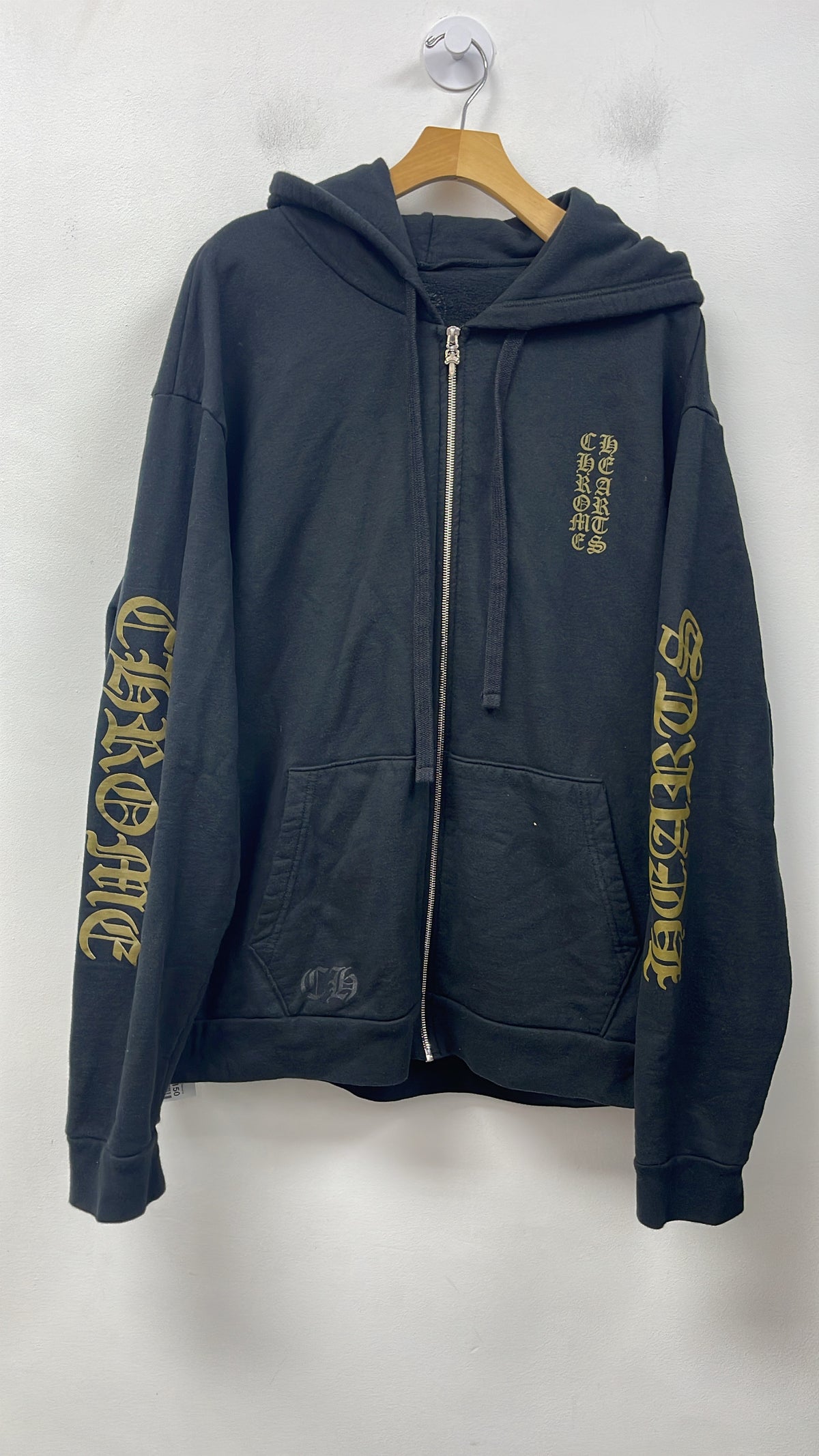 Chrome Hearts Black Olive Zip Up Hoodie