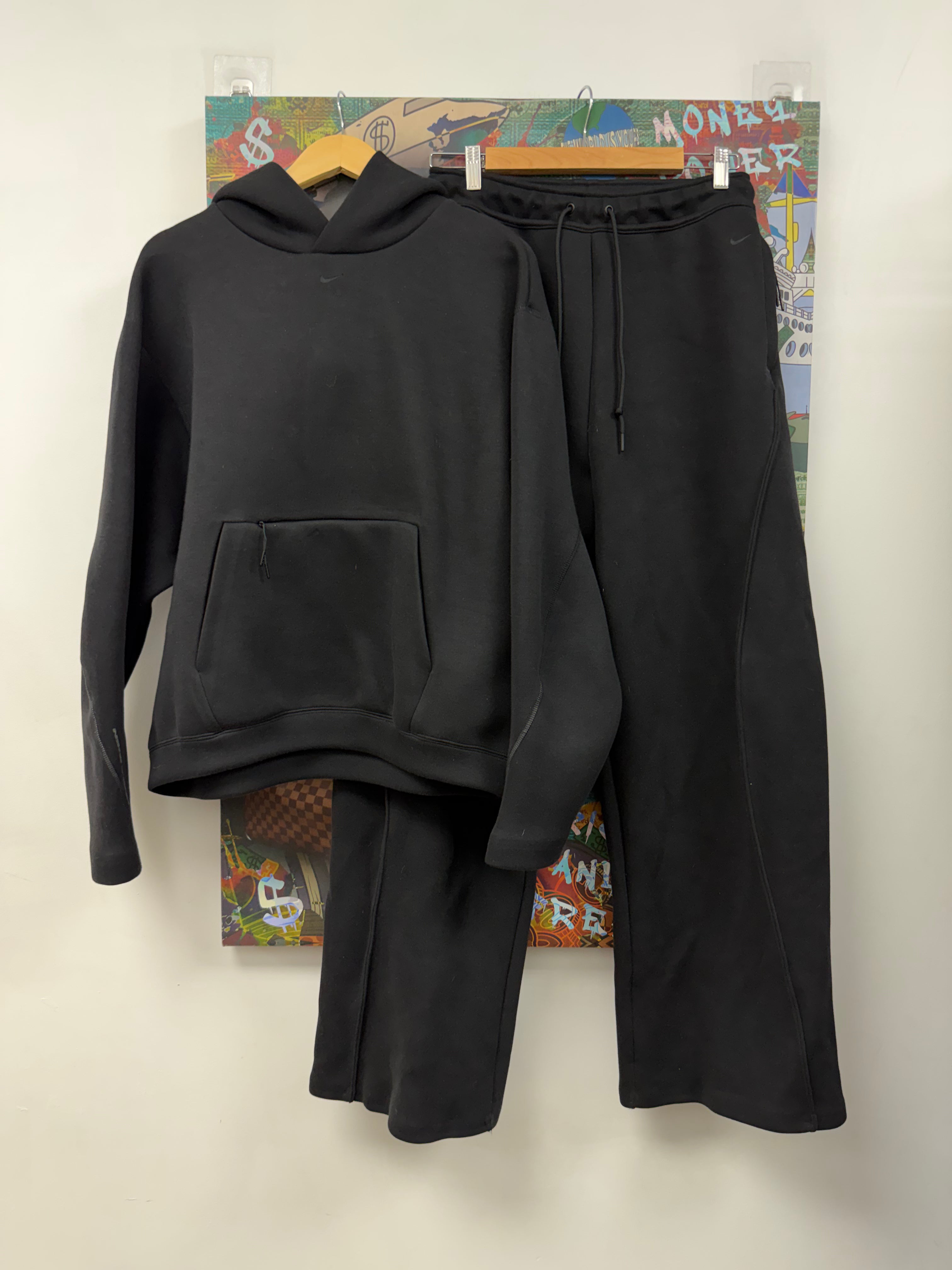 Nike Black Tech Pullover Sweatsuit