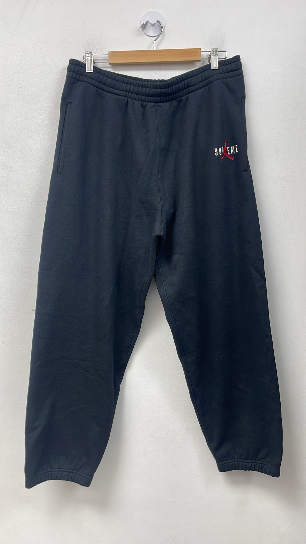 Supreme x Jordan Classic Black Sweats