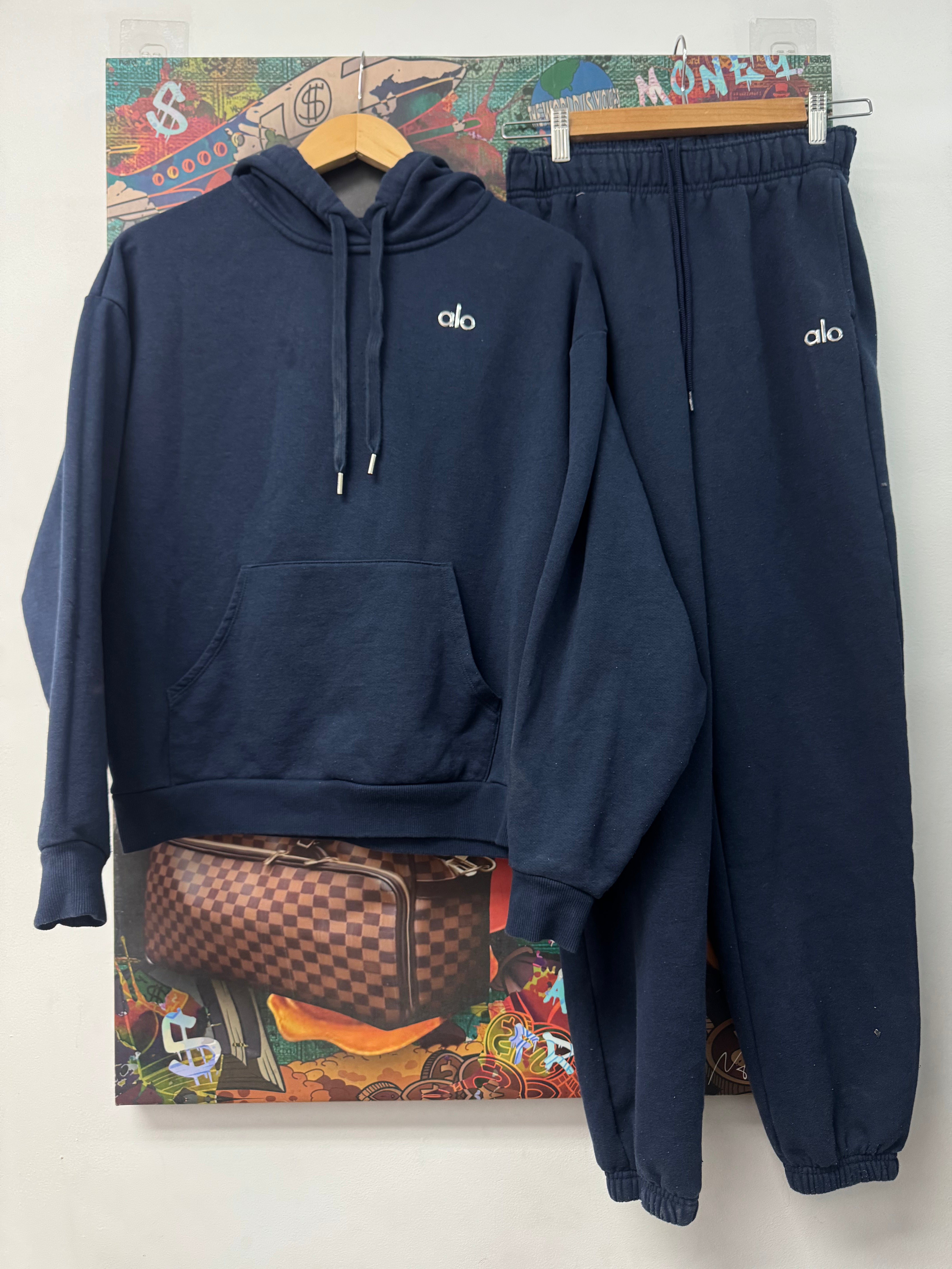 Alo Navy Accolade Sweatsuit