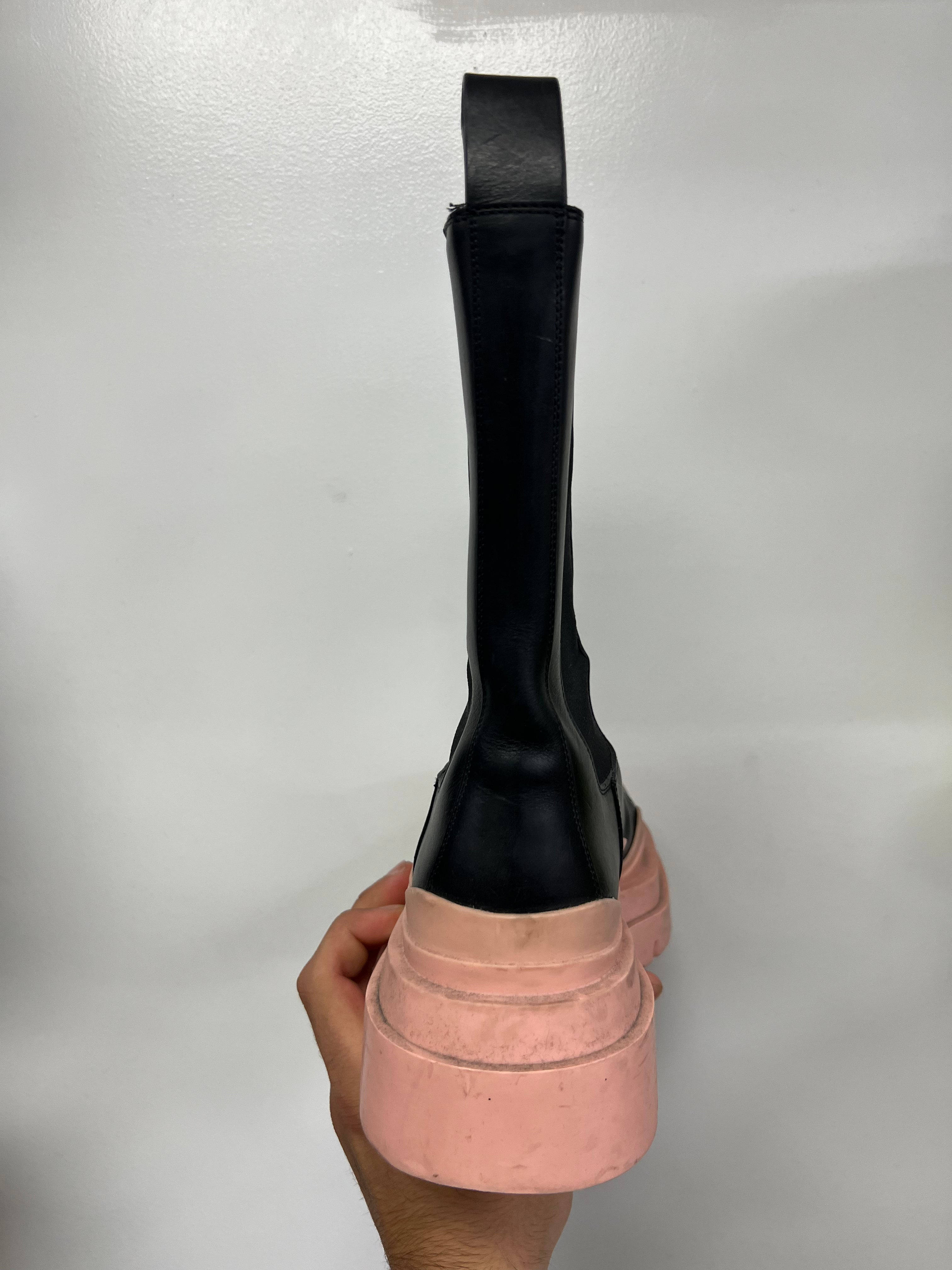 Bottega Veneta High Black & Pink Boots