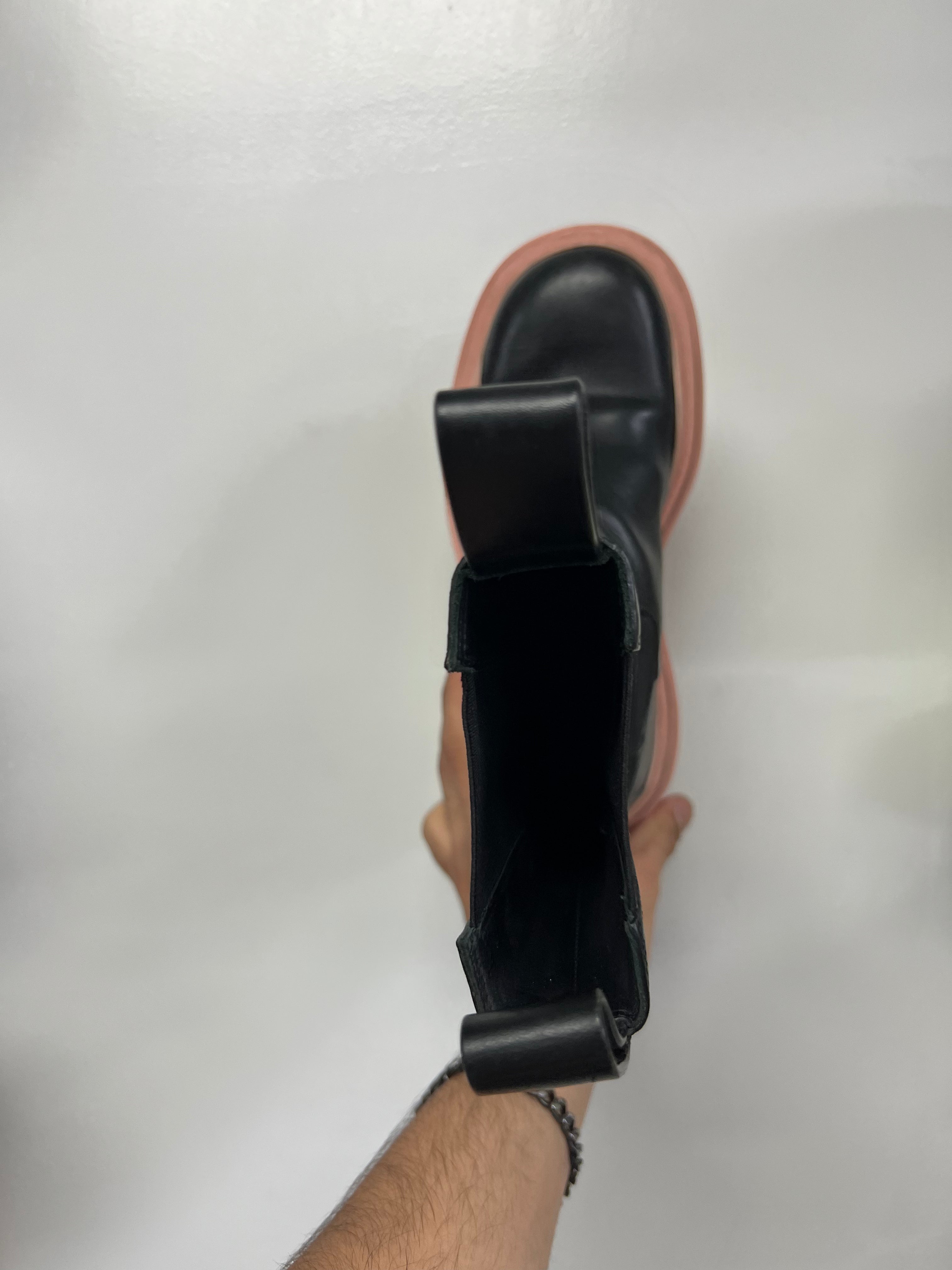 Bottega Veneta High Black & Pink Boots