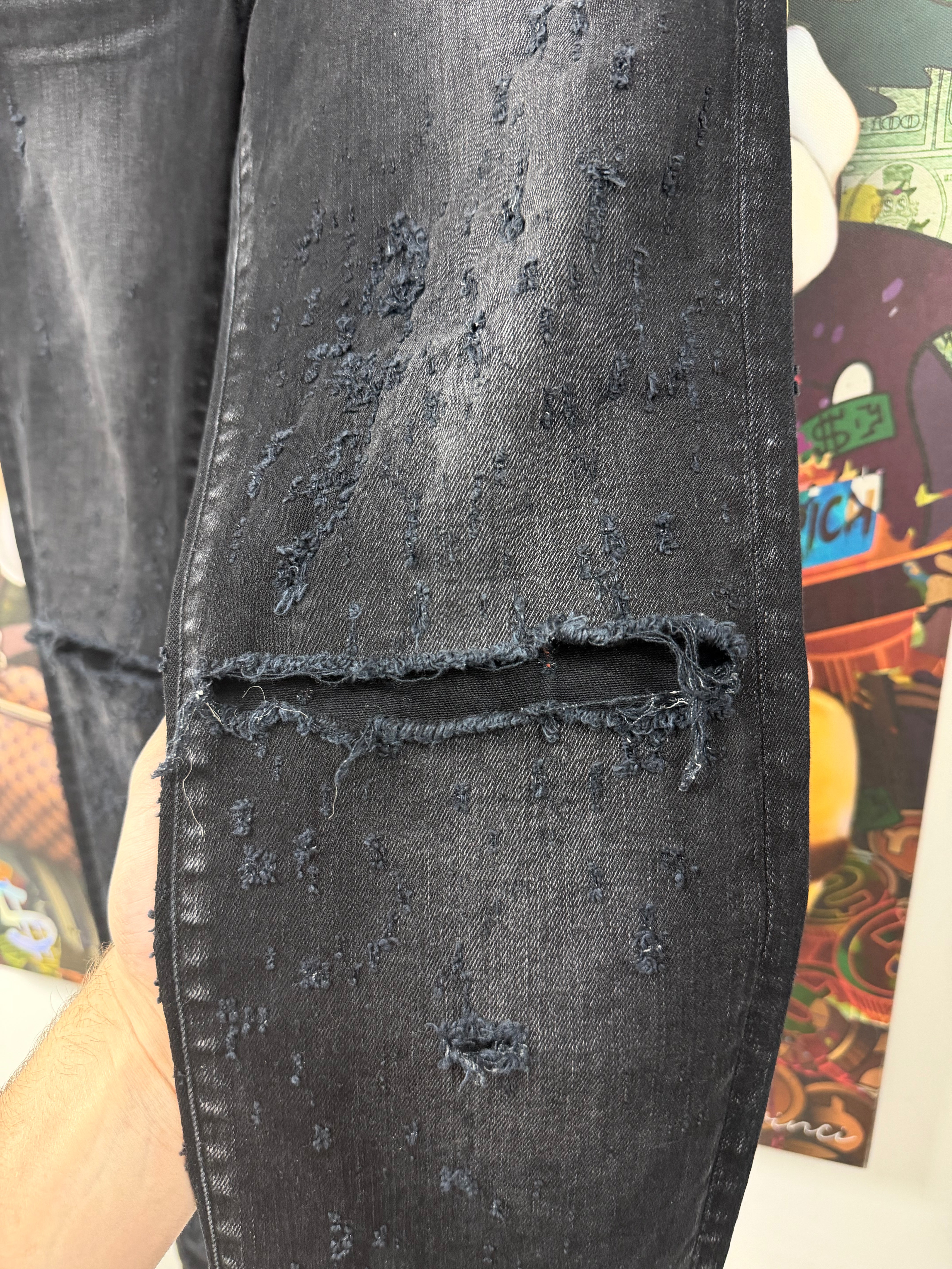 Amiri Black Wash Shotgun Jeans