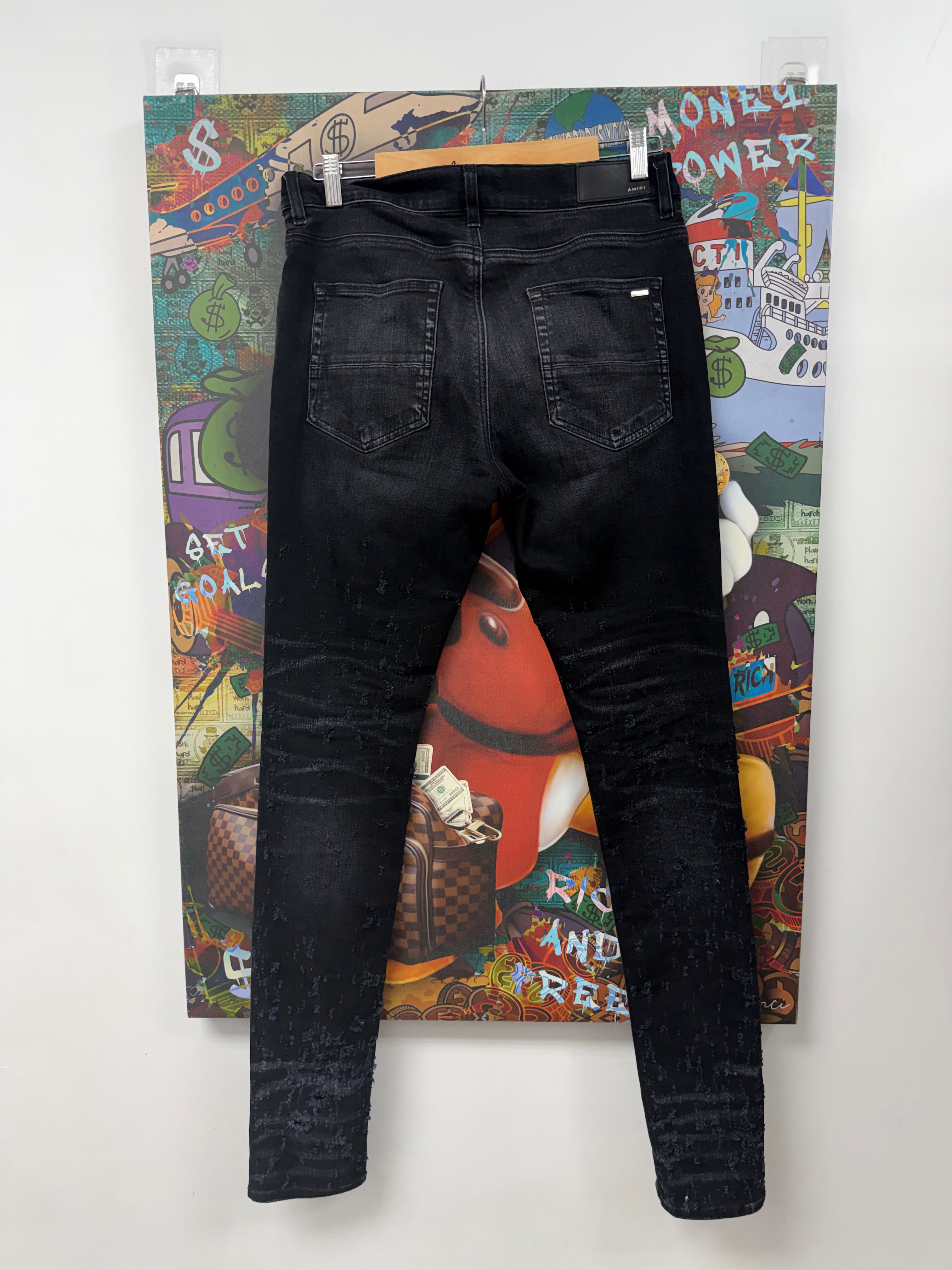 Amiri Black Wash Shotgun Jeans