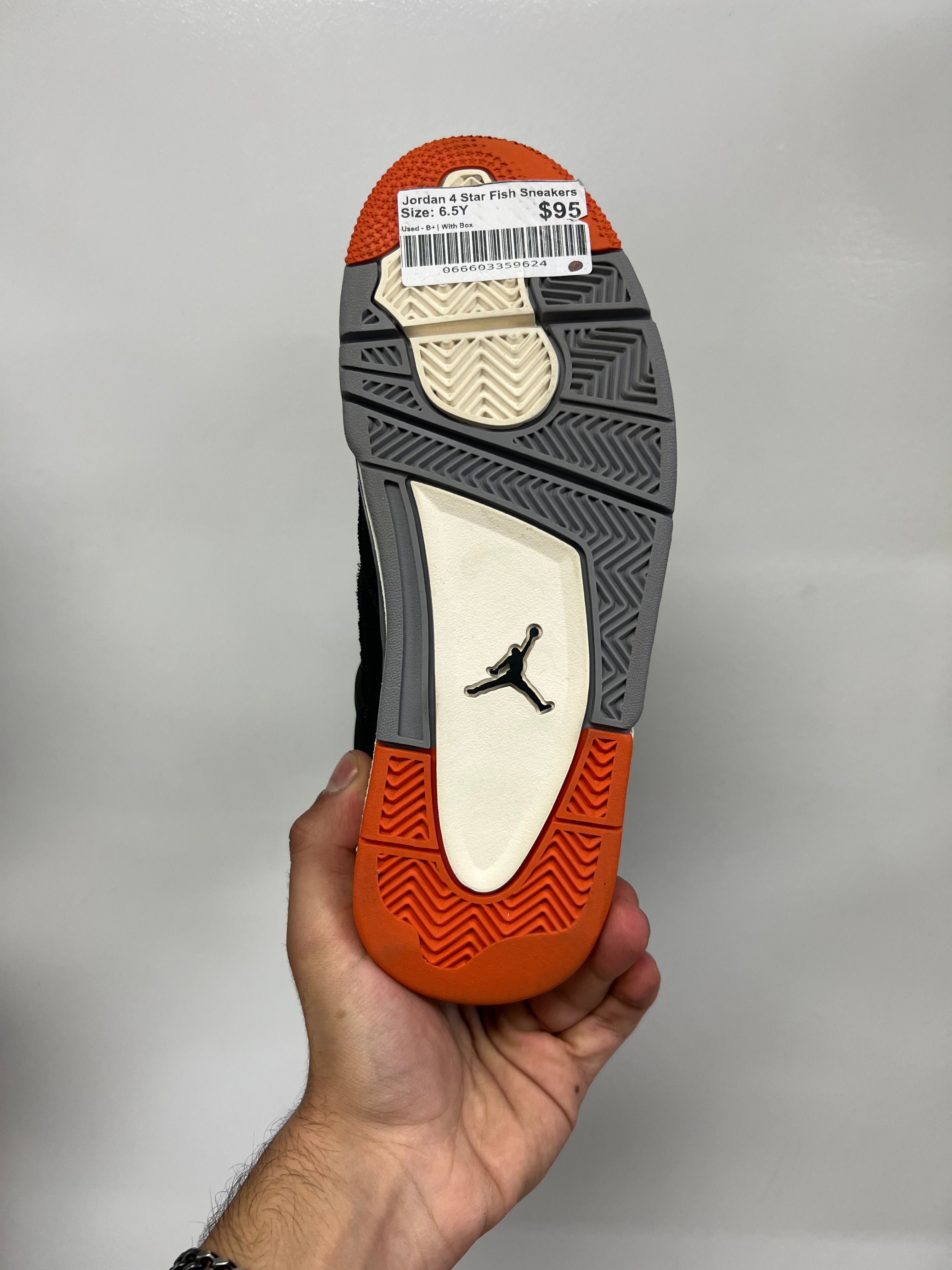 Jordan 4 'Star Fish' Black Sneakersm (Kid's)