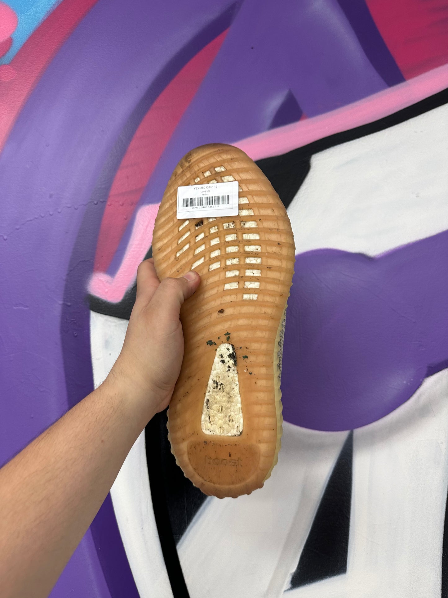 YZY 350 Citrin Used No Box