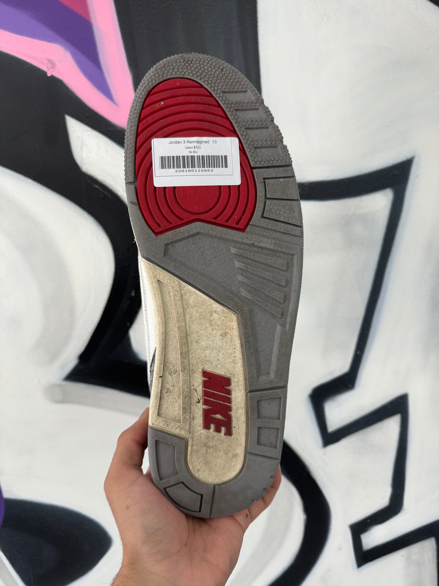 Jordan 3 Reimagined Used No Box