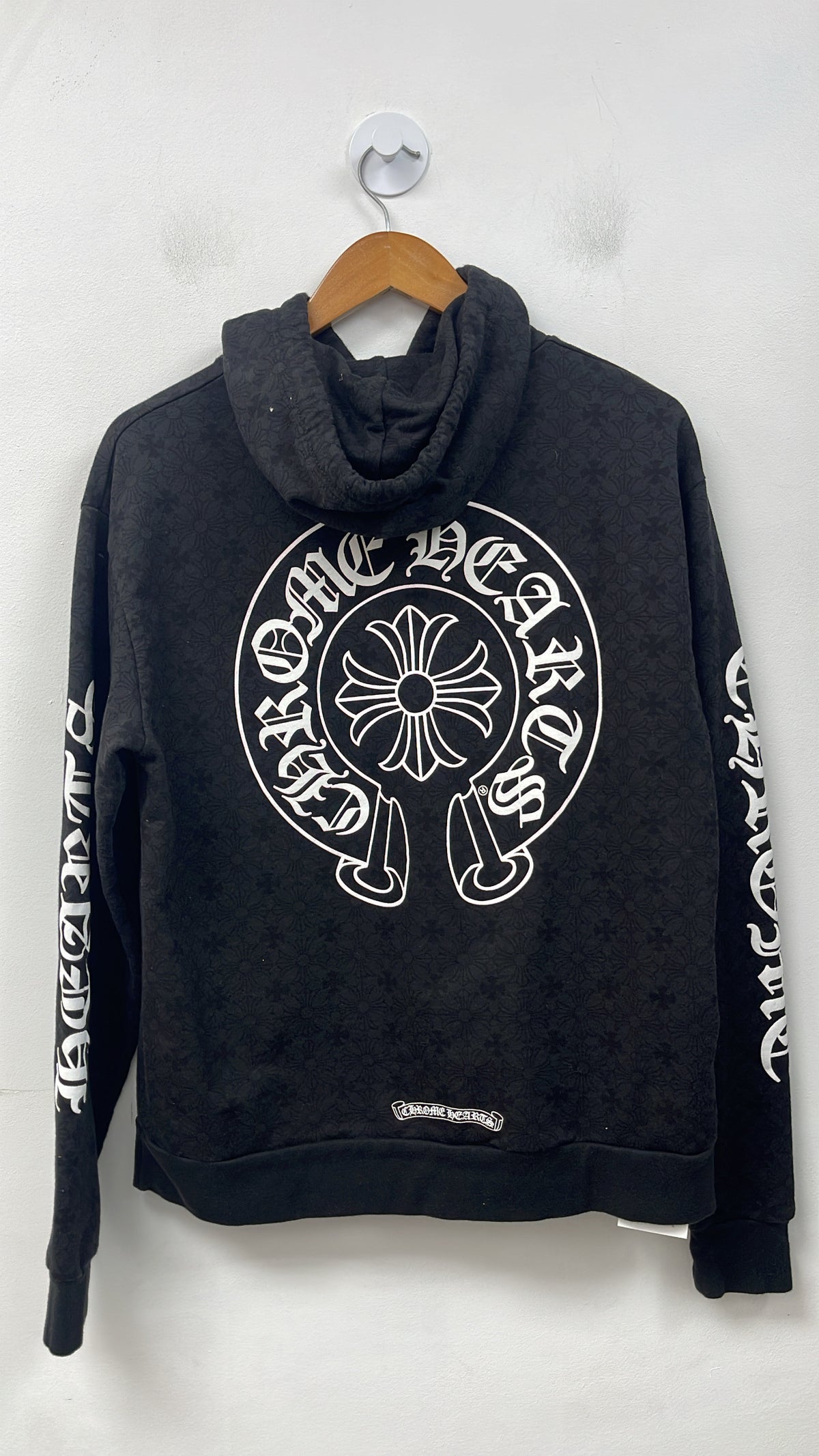 Chrome Hearts Black Plus Monogram Horseshoe Hoodie