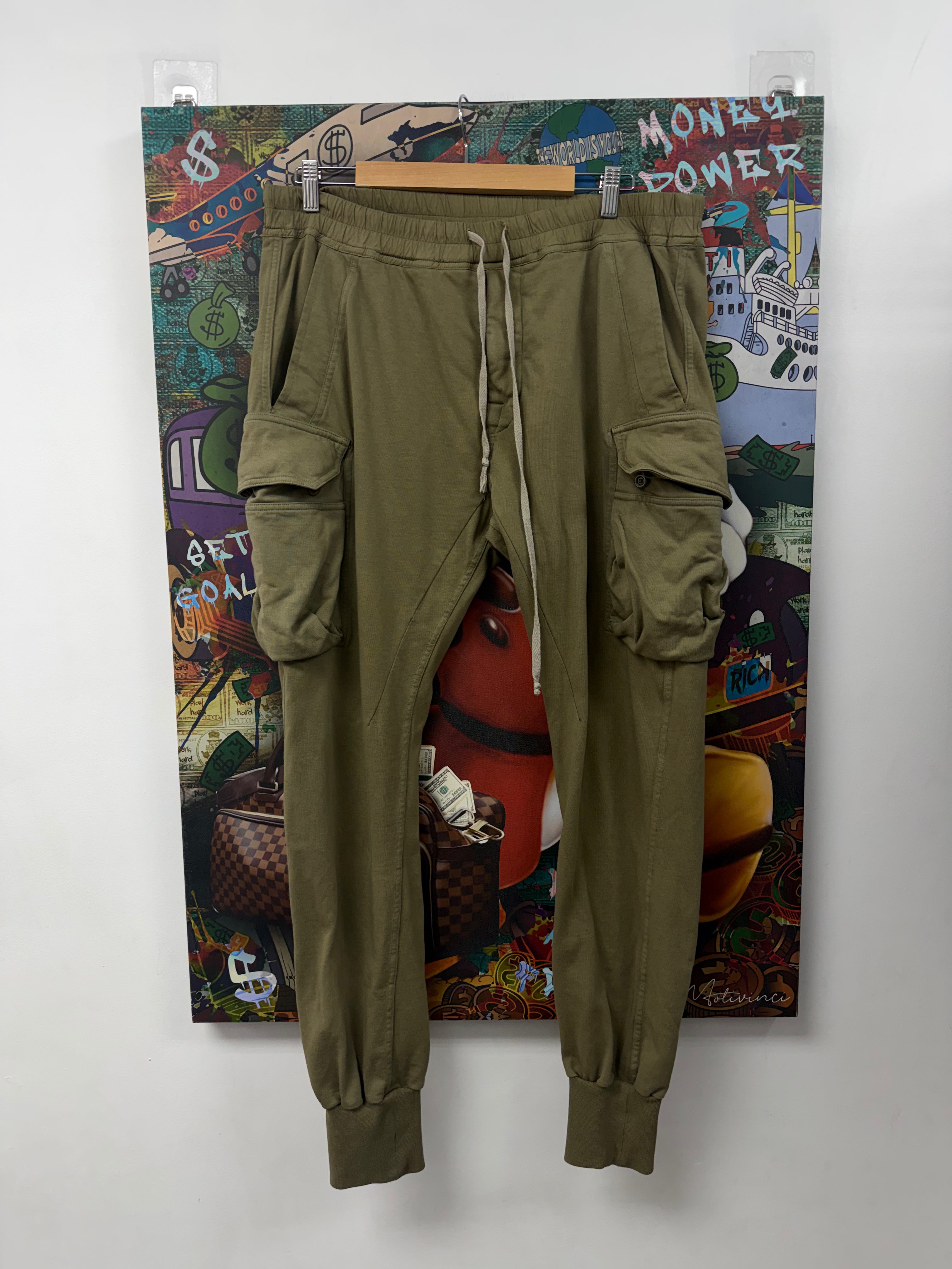 Rick Owens Tan Cargo Sweats