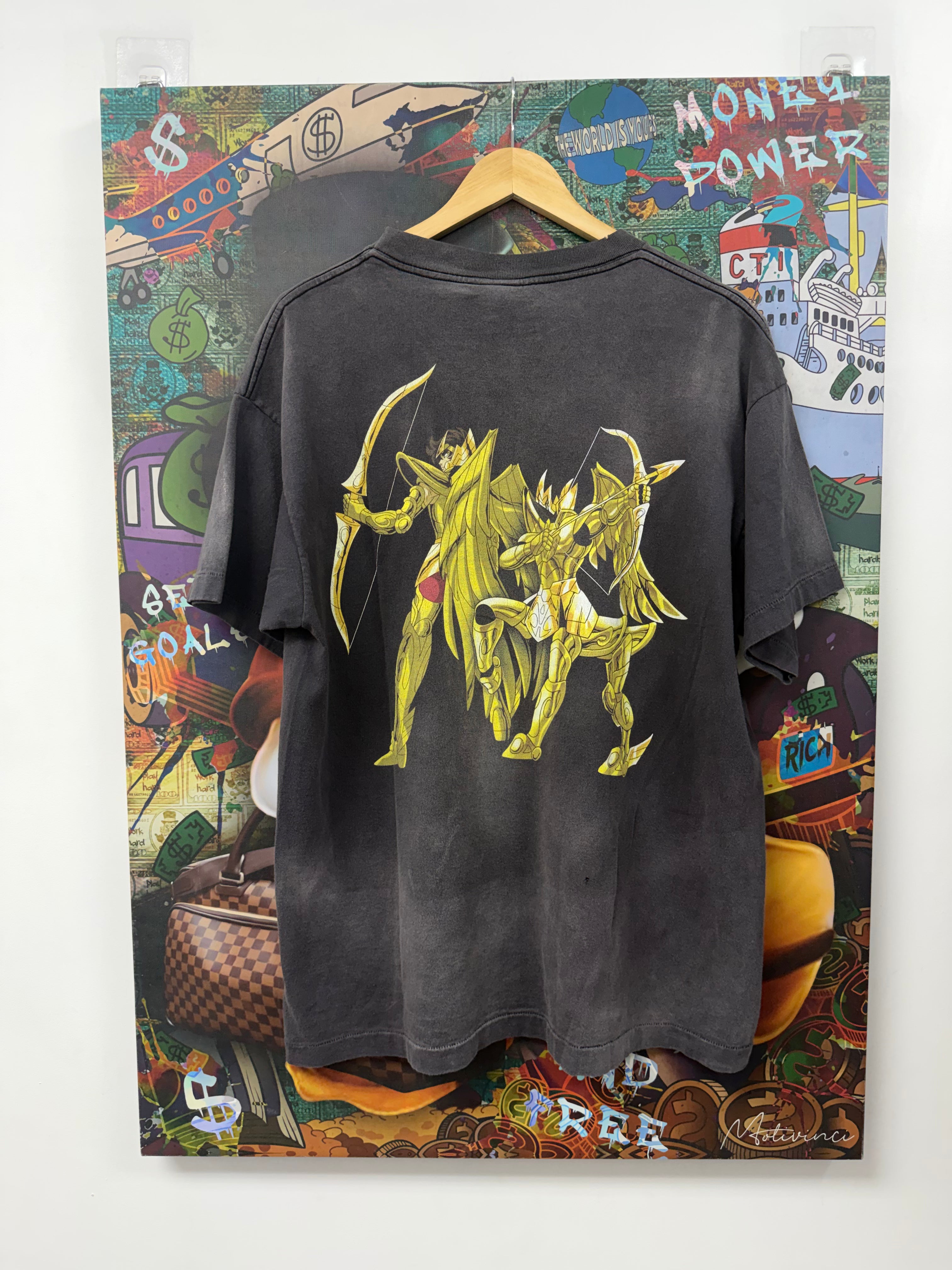 Saint Michael x Seiya Grey Anime Tee