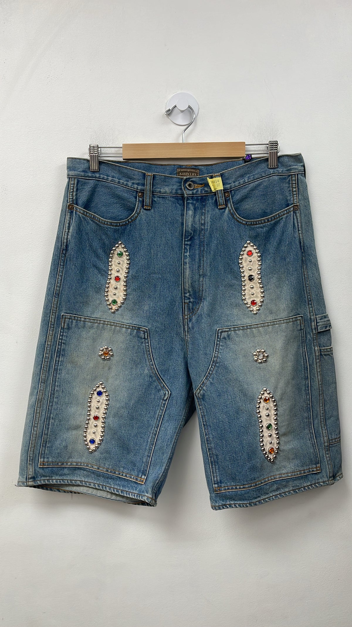 Kapital Gem Stud Jean Shorts