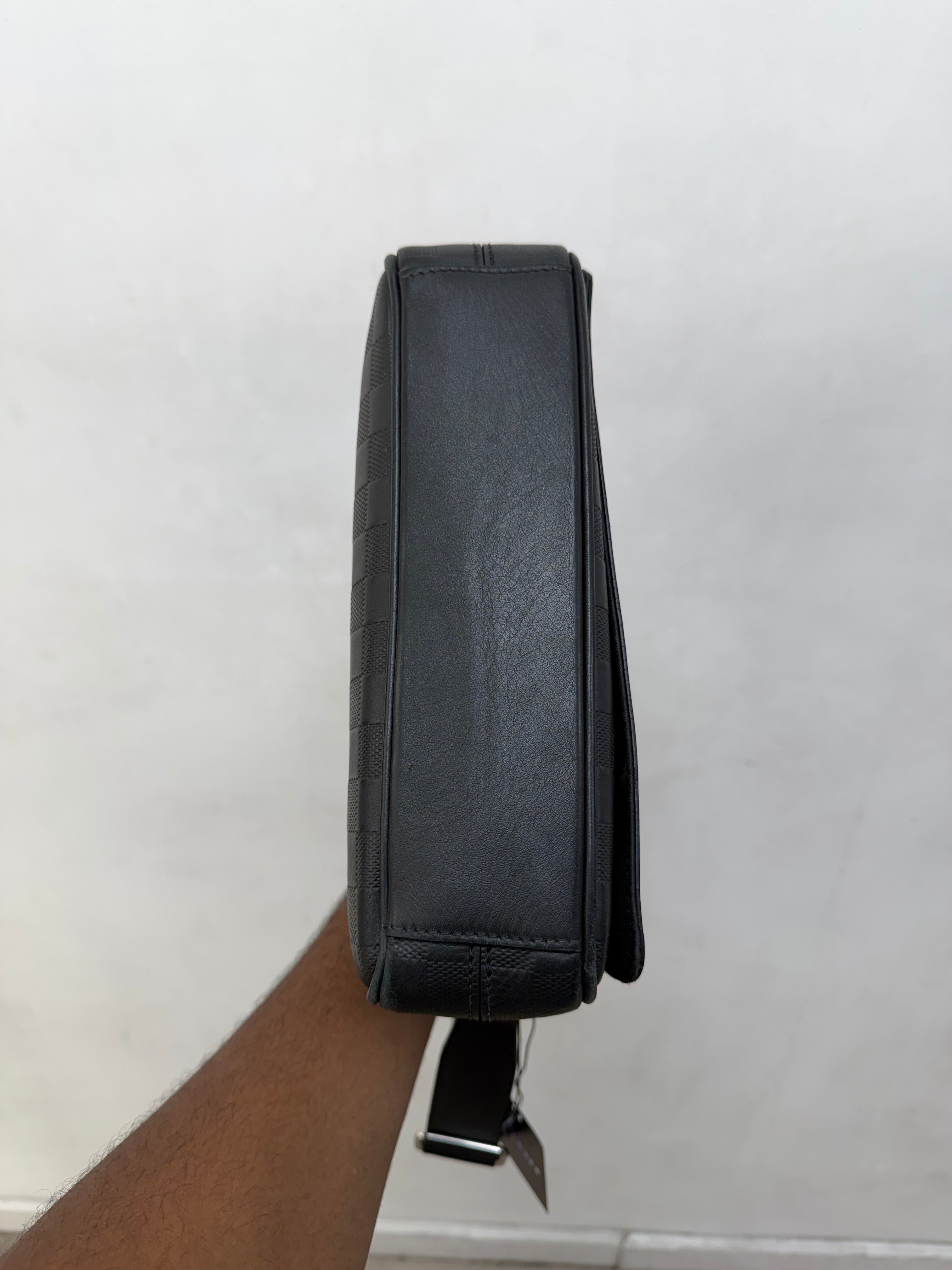 Louis Vuitton Black Damier District Messenger Bag