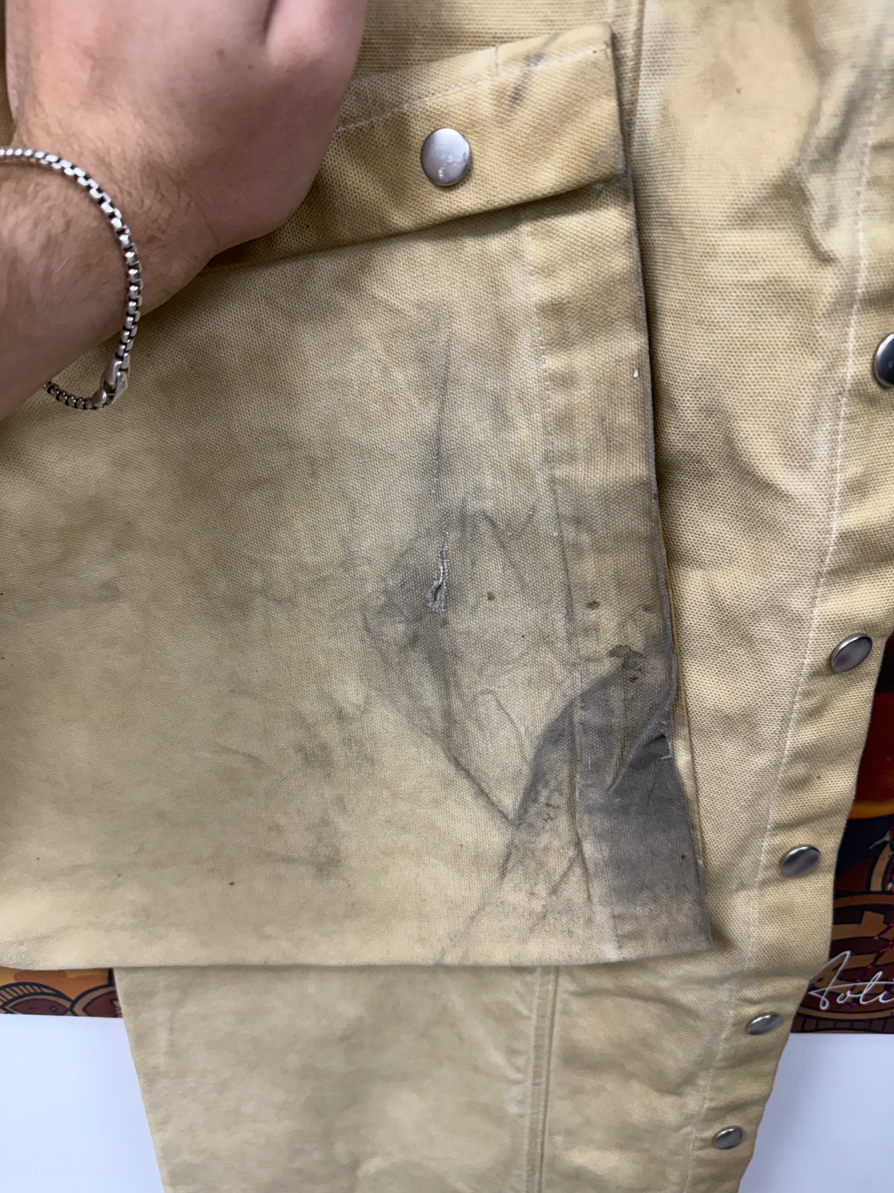 Rick Owens Parchment Distressed Pusher Pants