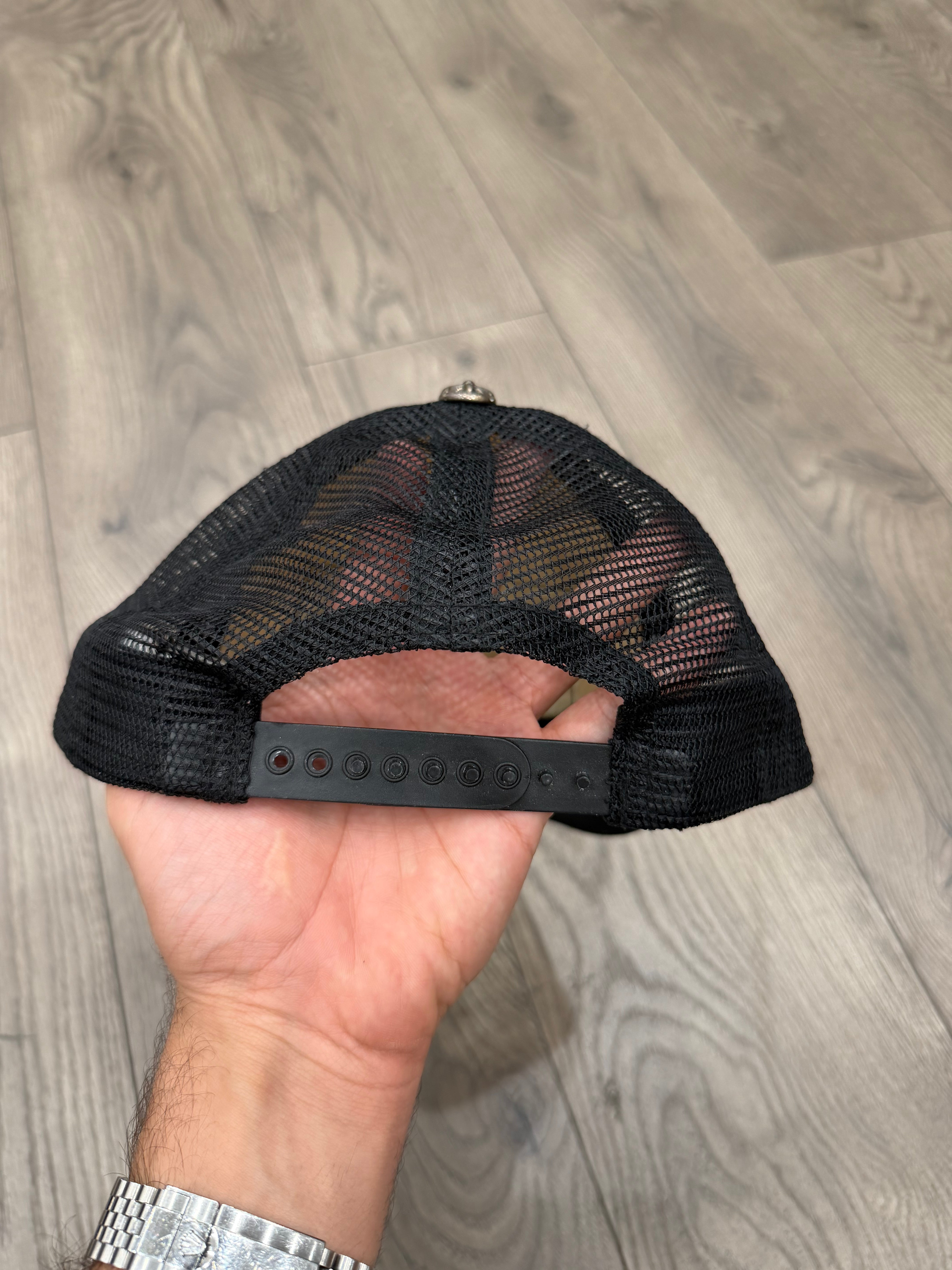 Chrome Hearts White Black F*CK Trucker Cap