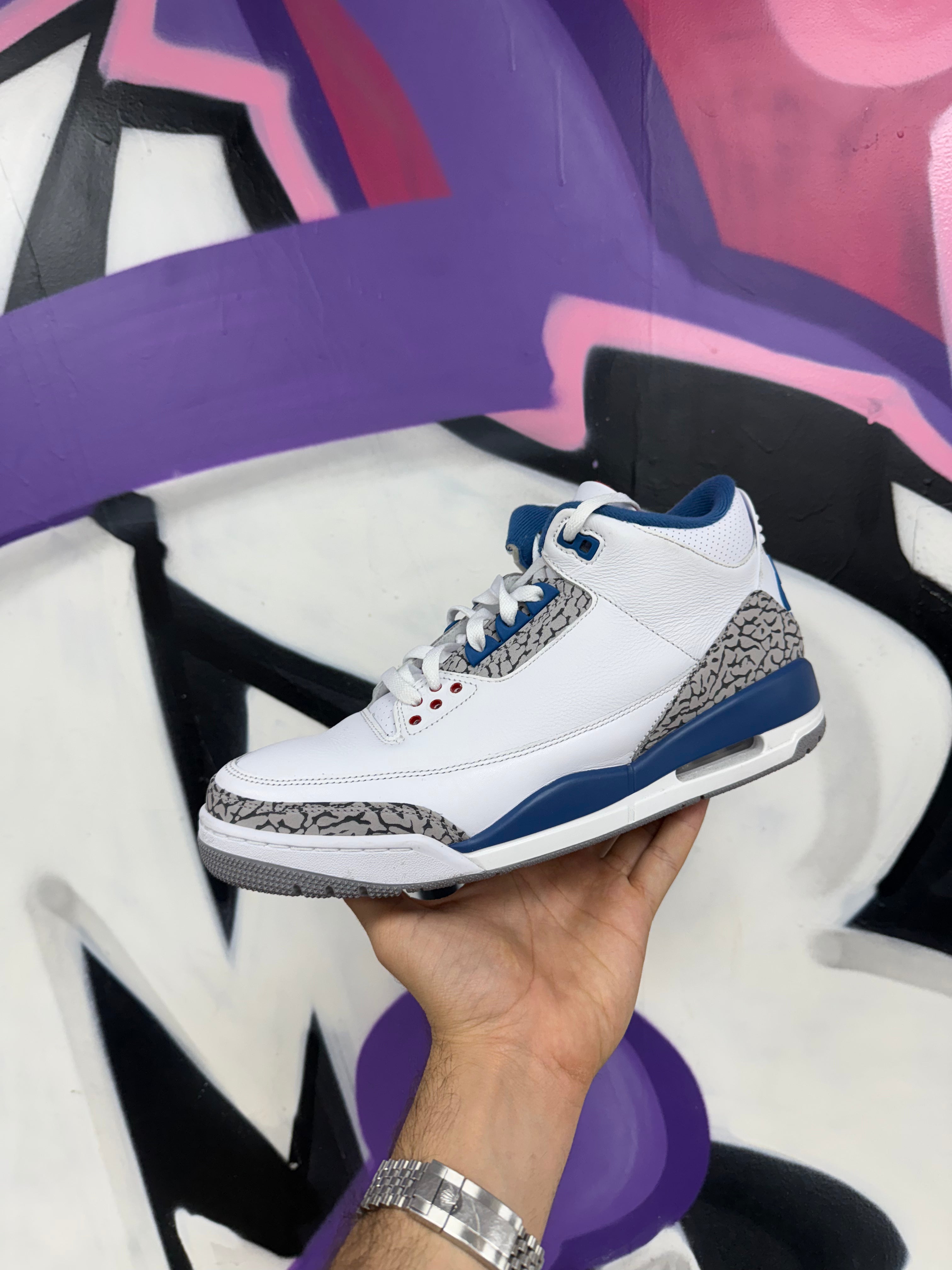 Jordan 3 True Blue Sneakers