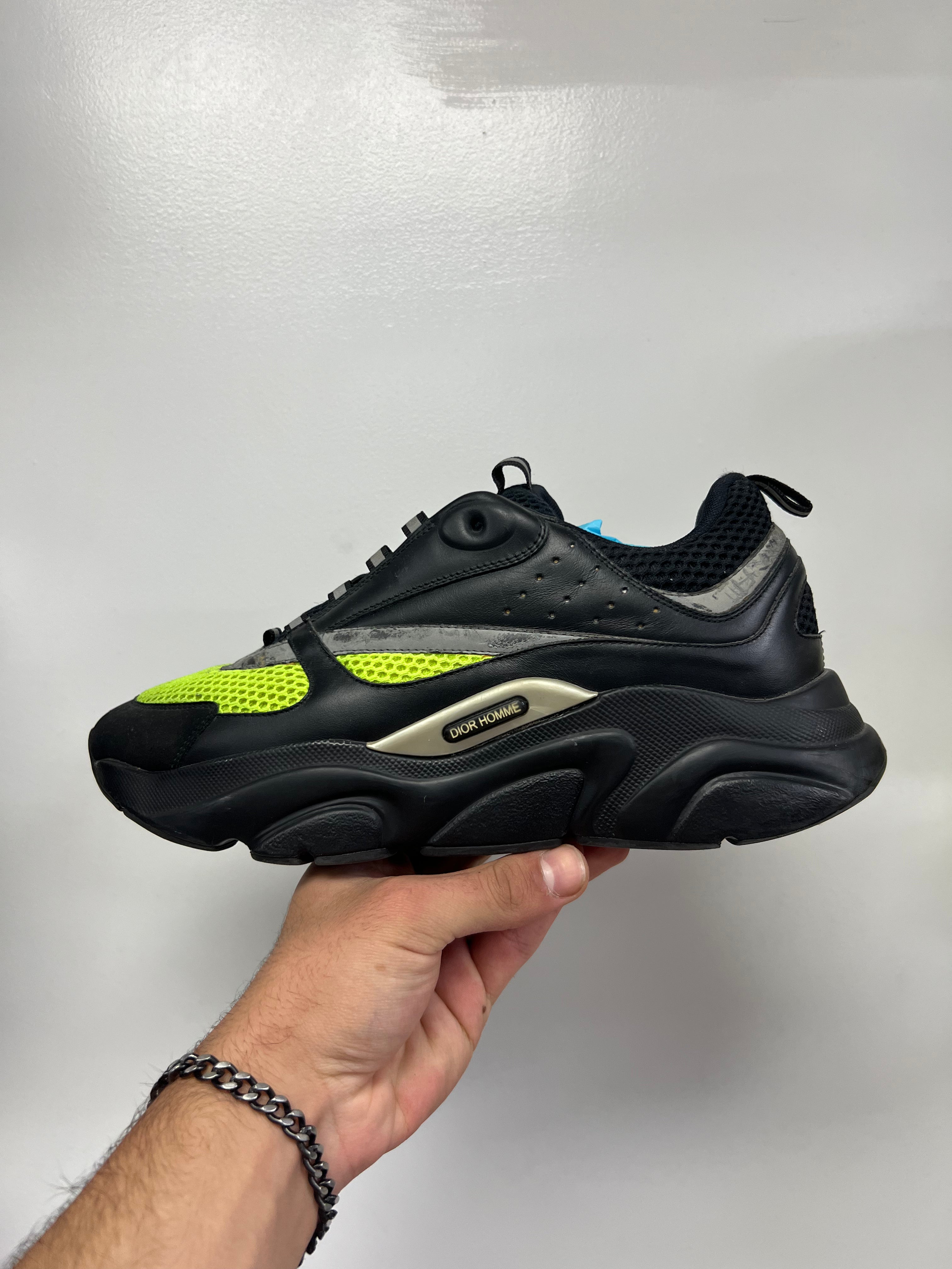 Dior B22 Black Lime 42 (US 9) No Box Used