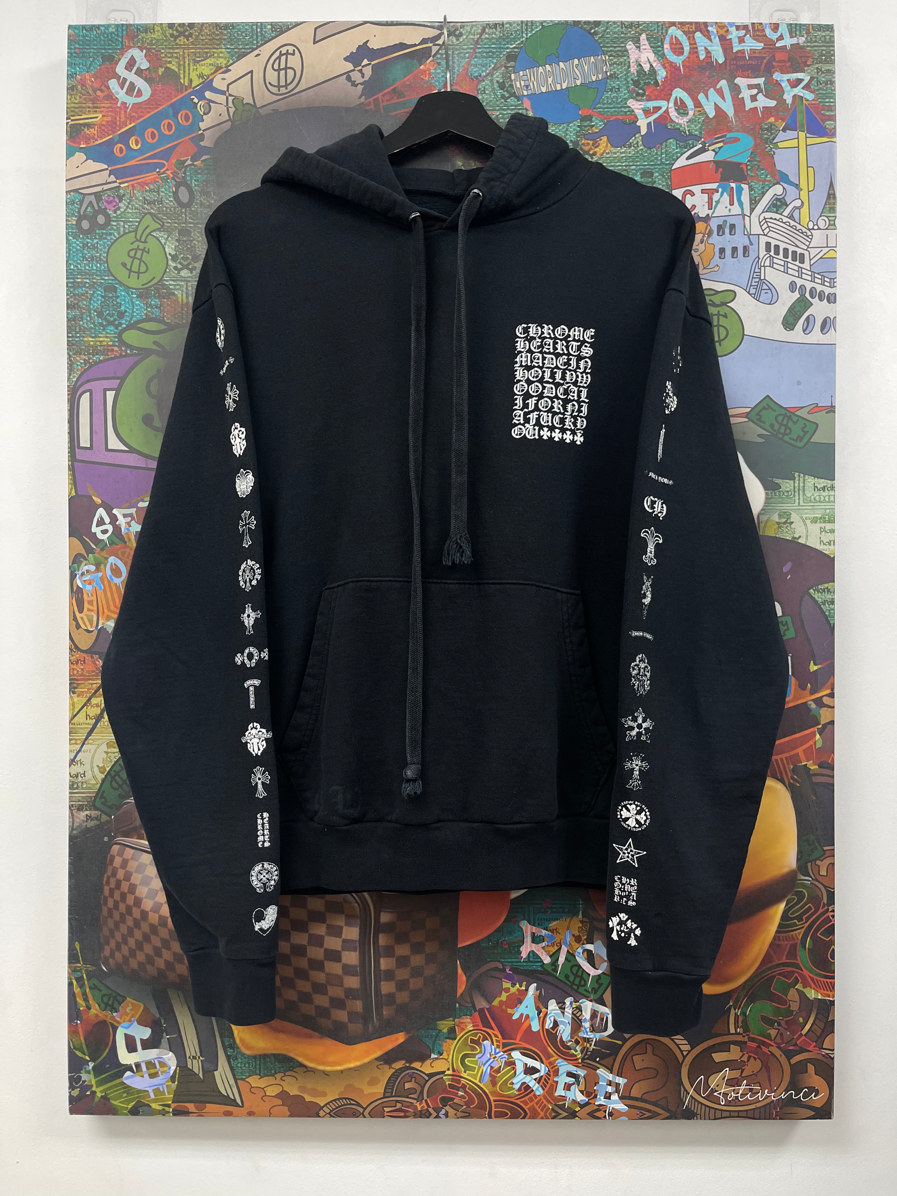 Chrome Hearts Black Multi Logo Hoodie