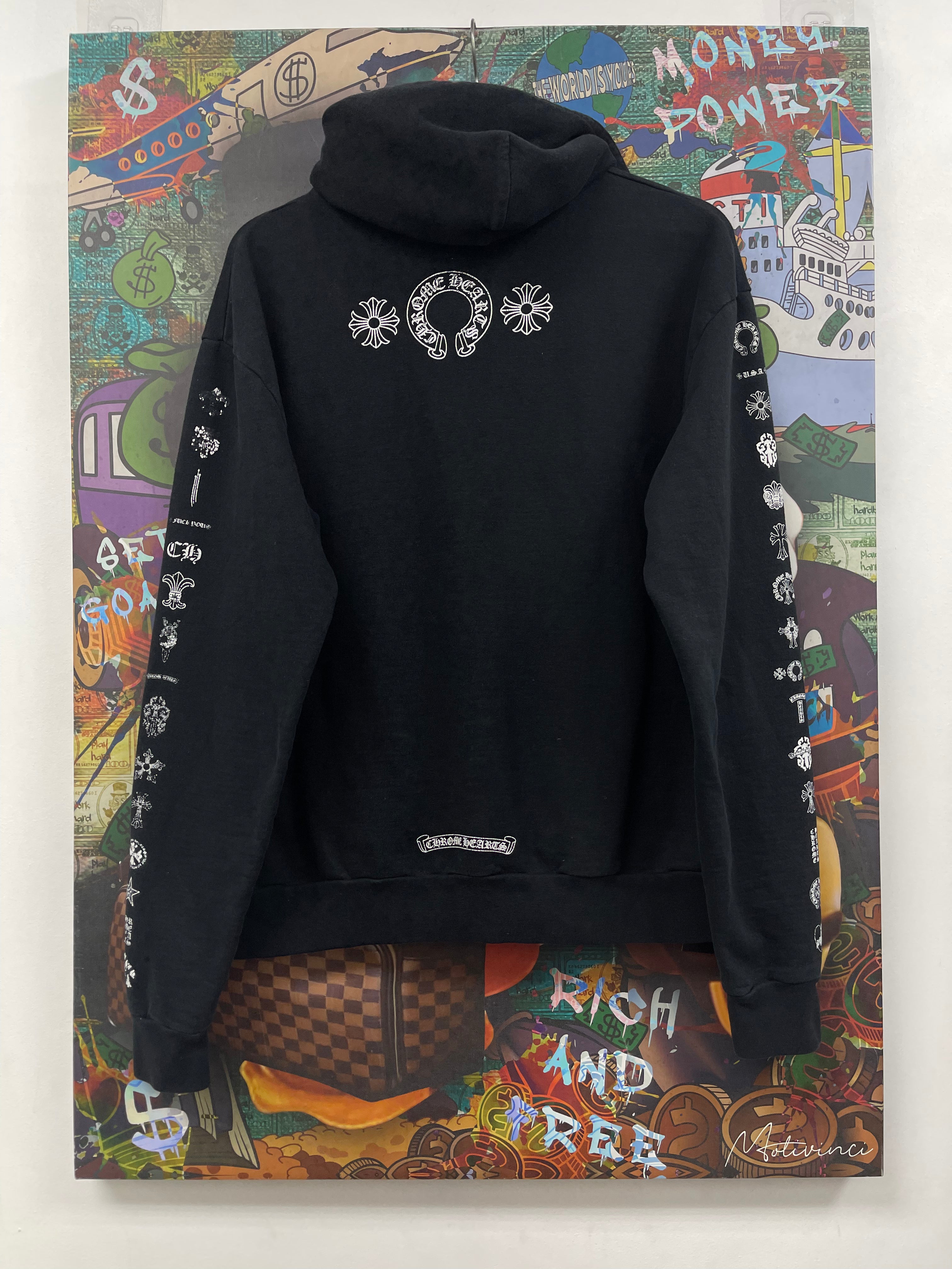 Chrome Hearts Black Multi Logo Hoodie