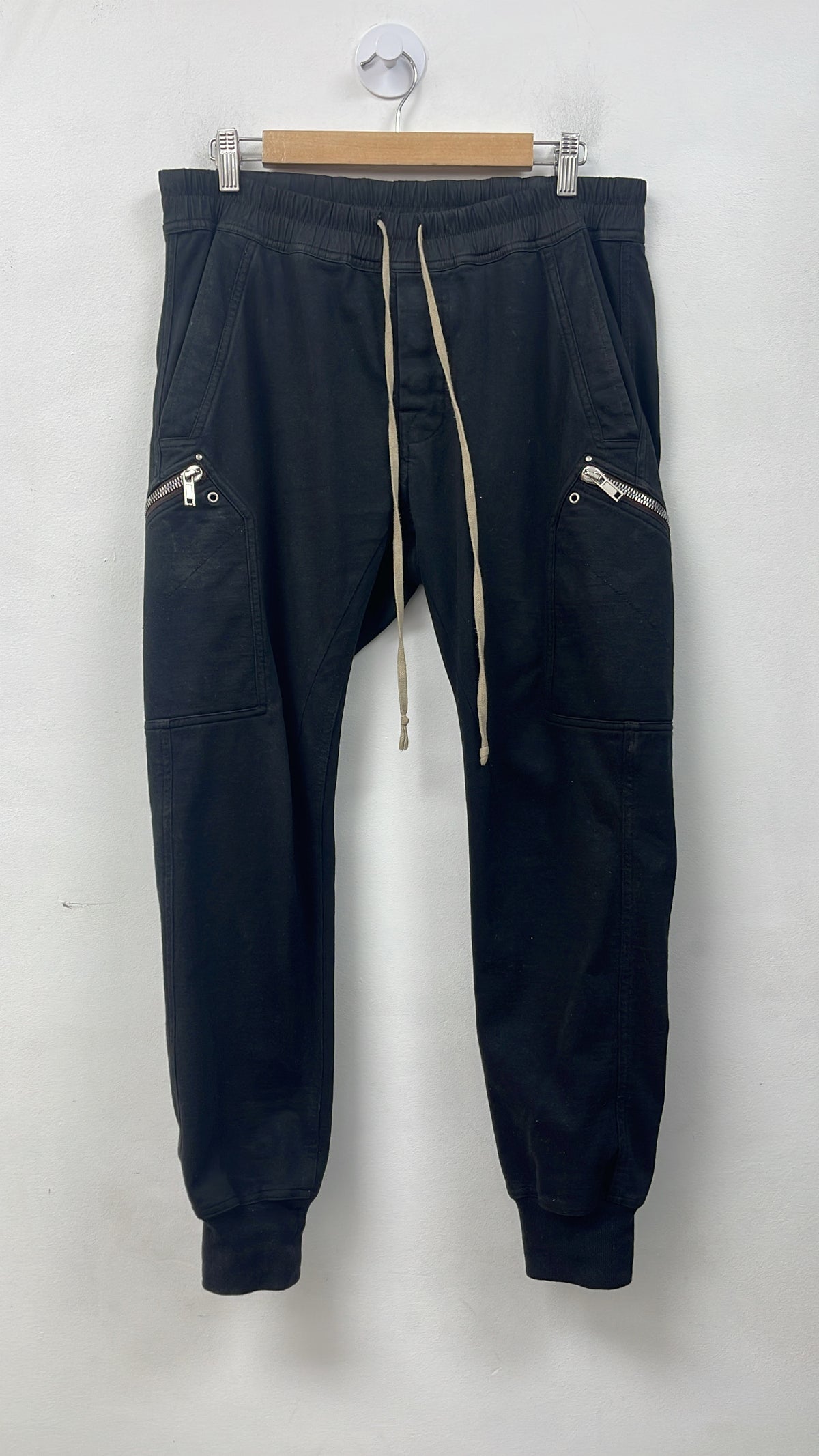 Rick Owens Black Mastodon Cargo Sweats