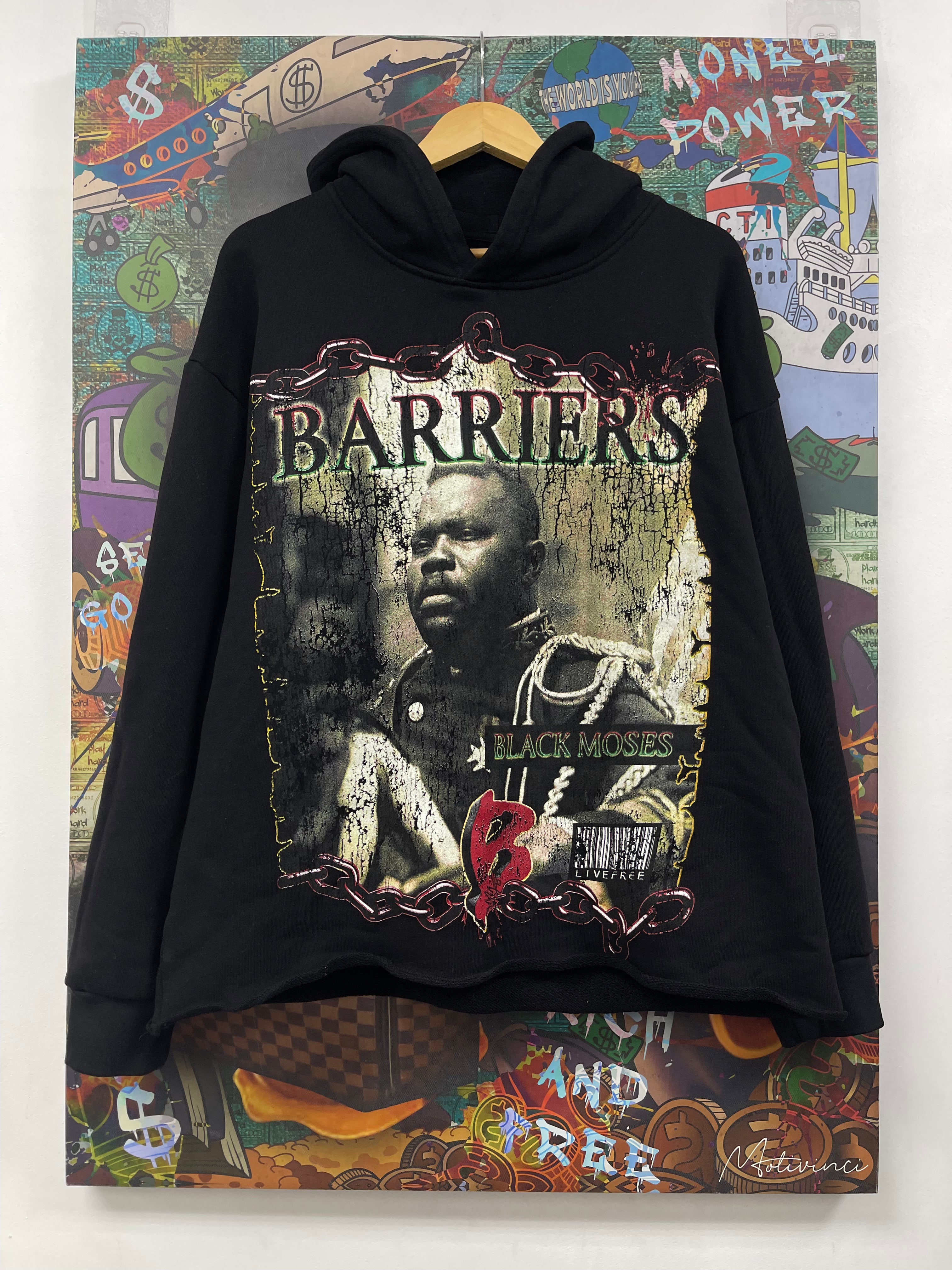 Barriers Black Moses Hoodie