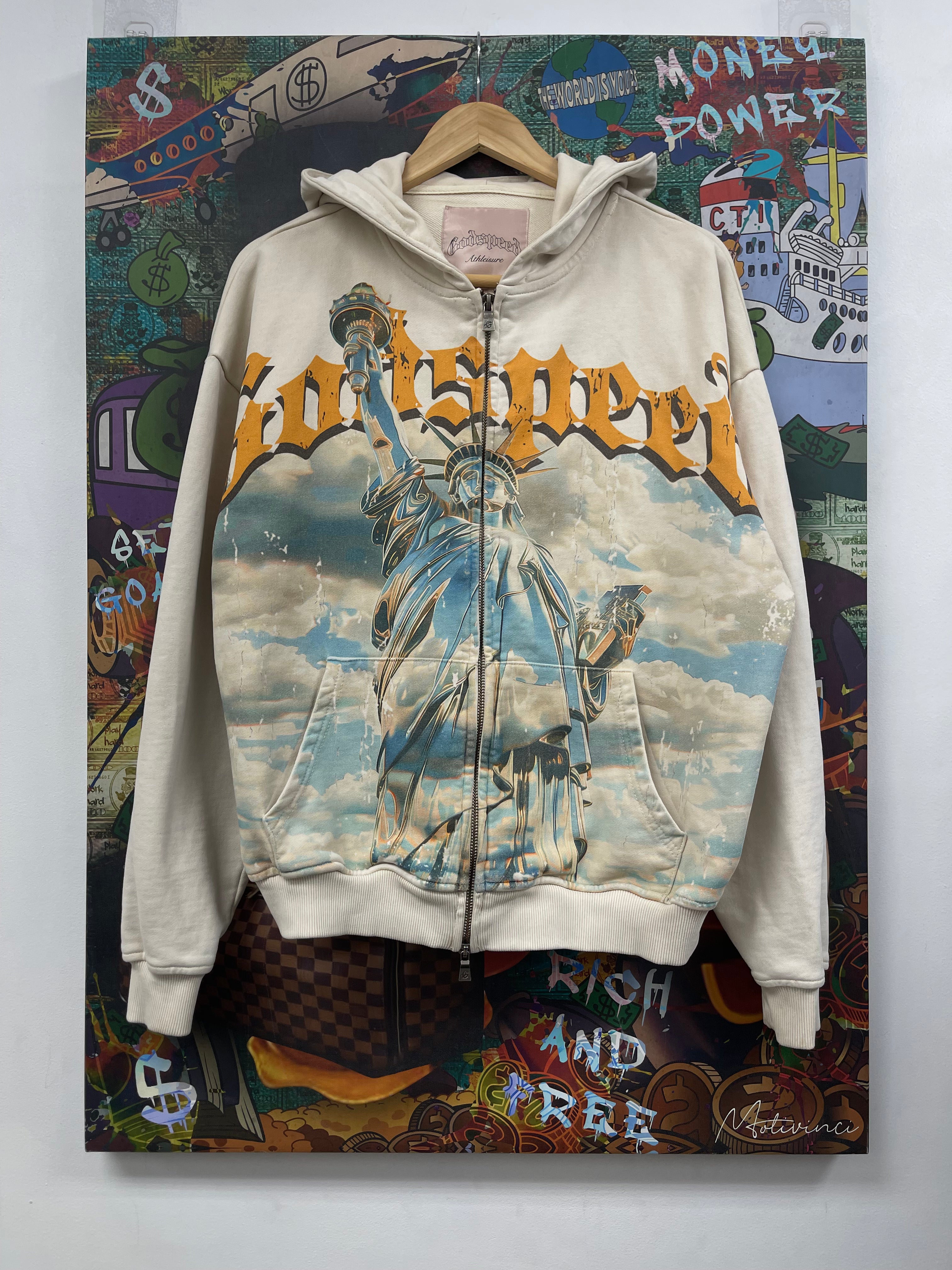 Godspeed Bone Liberty Chrome Zip Up