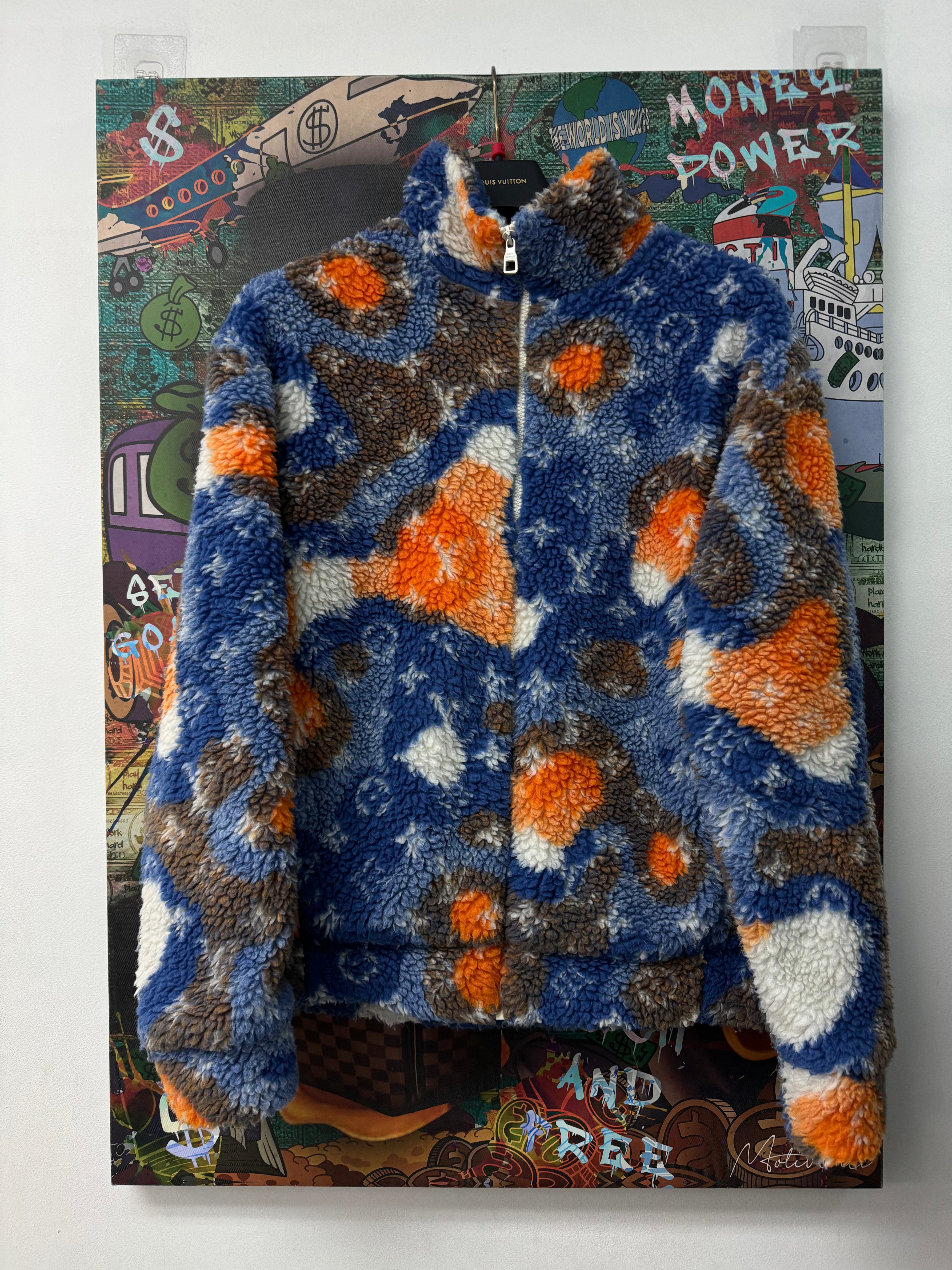 Louis Vuitton Orane Blue Monogram Fleece Jacket